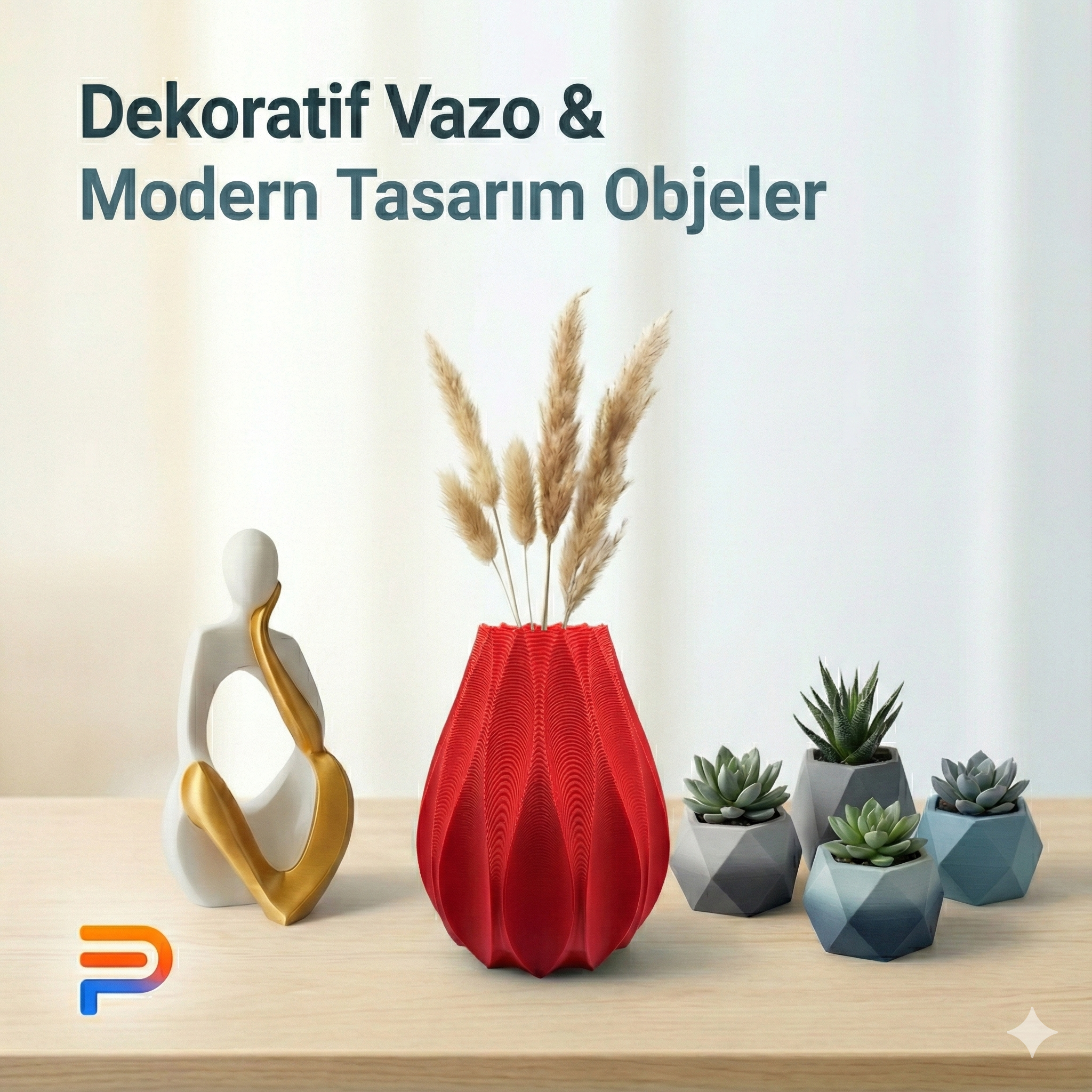 Dekoratif Vazo & Modern Tasarım Objeler