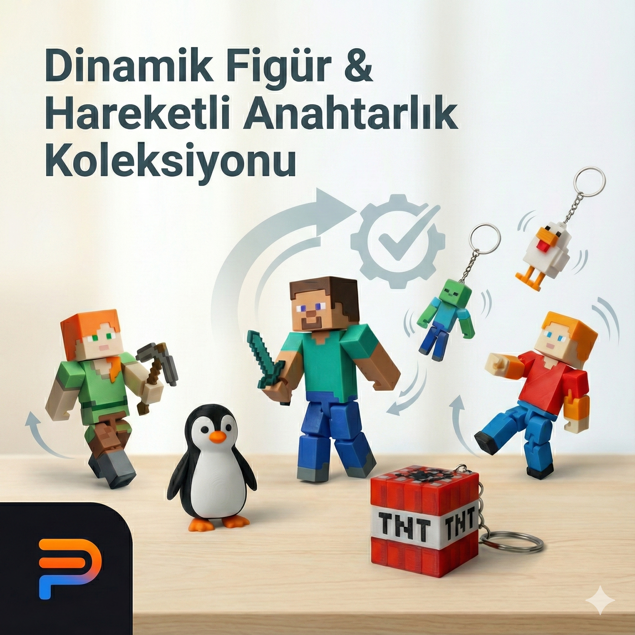Dinamik Figür & Hareketli Anahtarlık Koleksiyonu