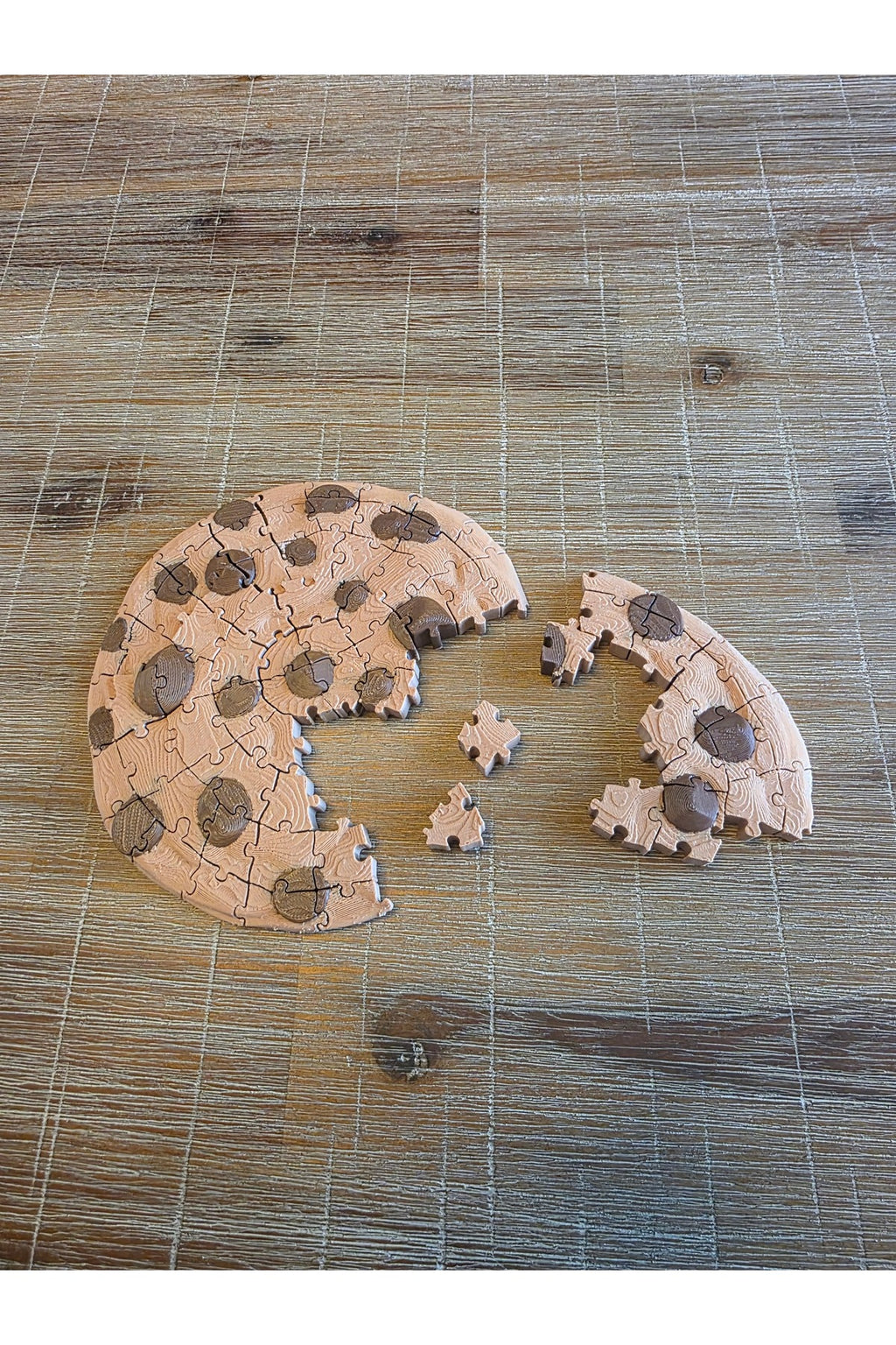 72 Parça Yeni Nesil Çikolata Parçacıklı Kurabiye Puzzle - Dekoratif Hobi 3 Boyutlu Yapboz