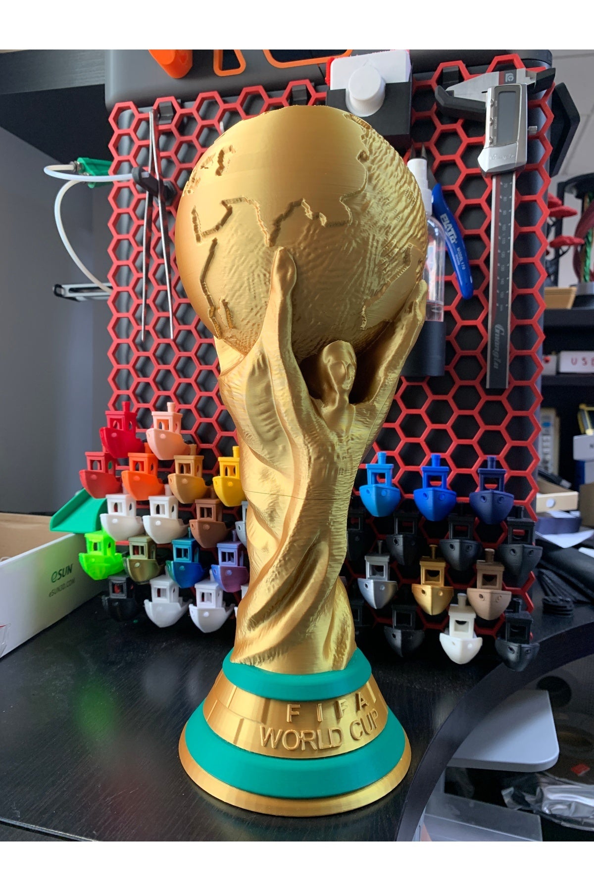 Fifa Futbol Dünya Kupası Ödülü - 1:1 Gerçek Boyutlu (36,8 cm) Dekoratif Kupa