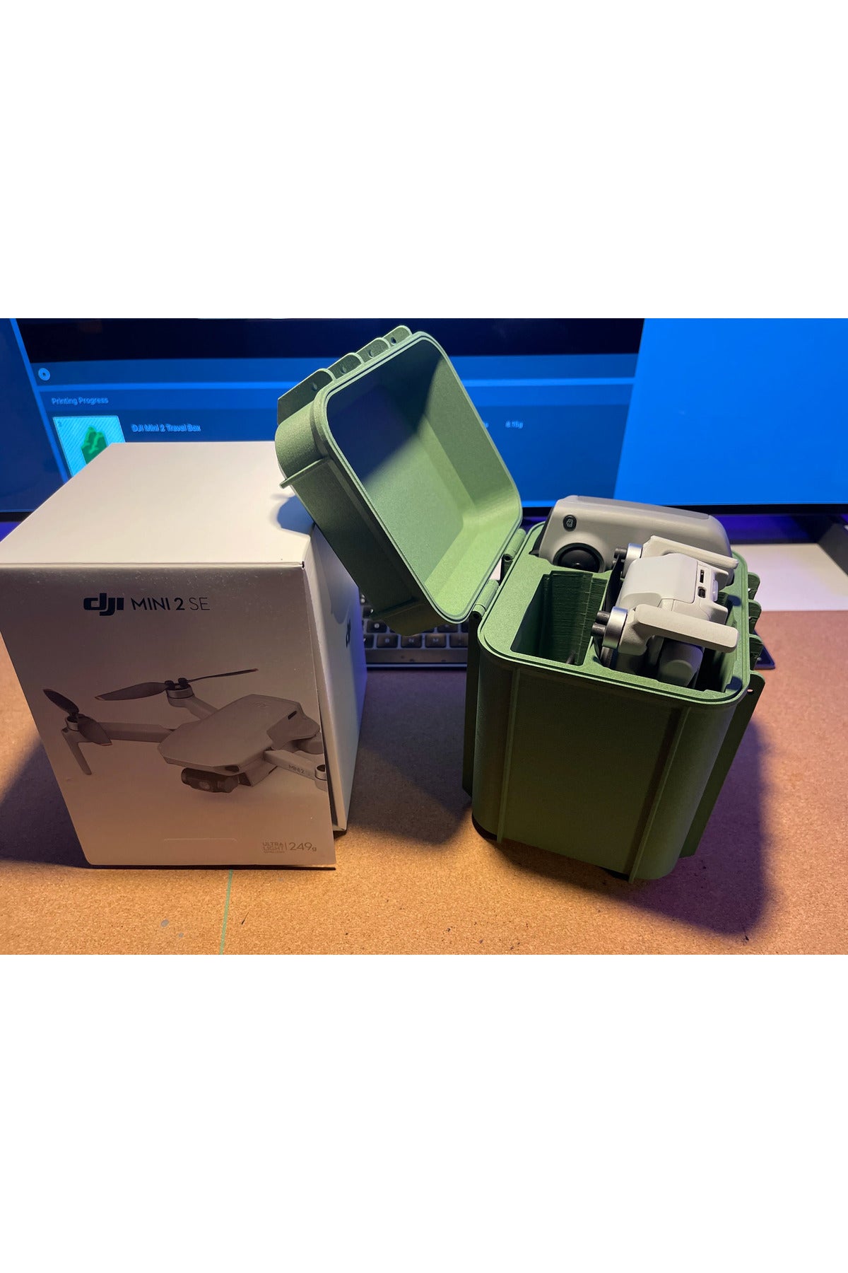 DJI Mini, Mini 2, Mini SE ve Mini 4K Uyumlu Kompakt Seyahat ve Koruyucu Drone Çantası