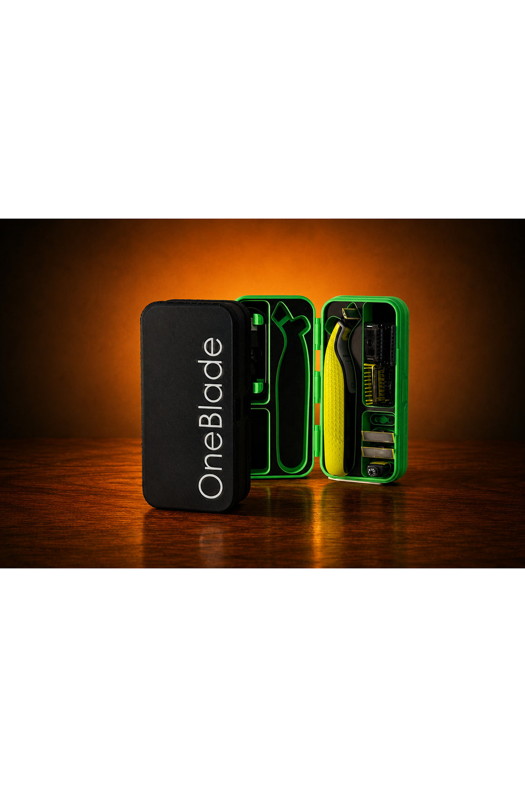 OneBlade Taşıma Kutusu - Şarj ve Başlık Bölmeli Sert Seyahat Çantasıf