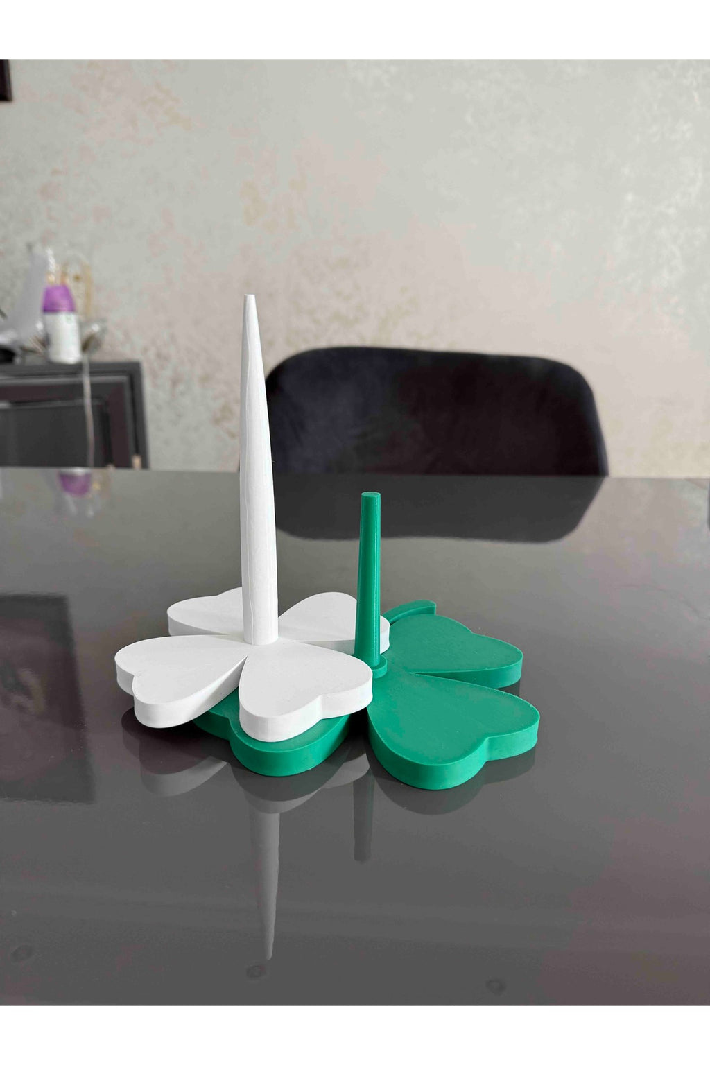 Yonca İp Tutucu, Dekoratif Yün Tutucu, 17cm Bioplastik Örgü İplik Tutucu