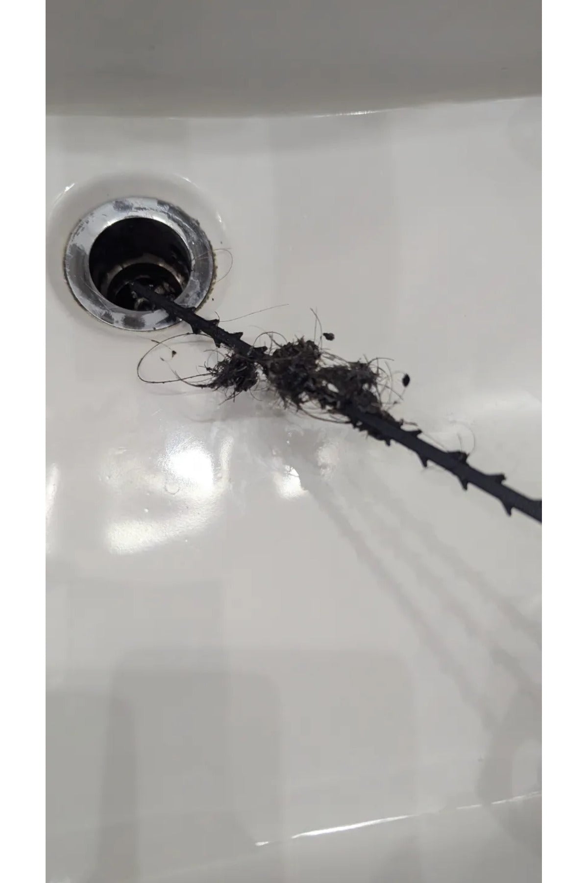 Pratik Lavabo Gider Açıcı Çubuk - Banyo ve Küvet Saç Tutucu Tıkanıklık Giderici Aparat 2'li SET