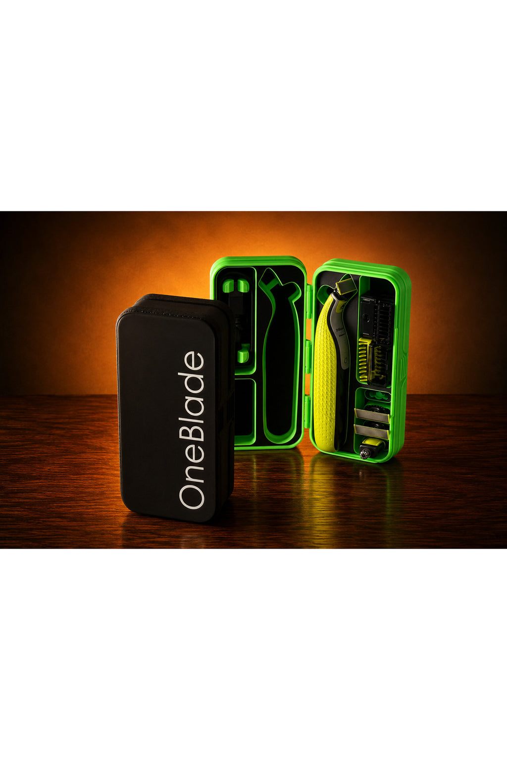 OneBlade Taşıma Kutusu - Şarj ve Başlık Bölmeli Sert Seyahat Çantasıf