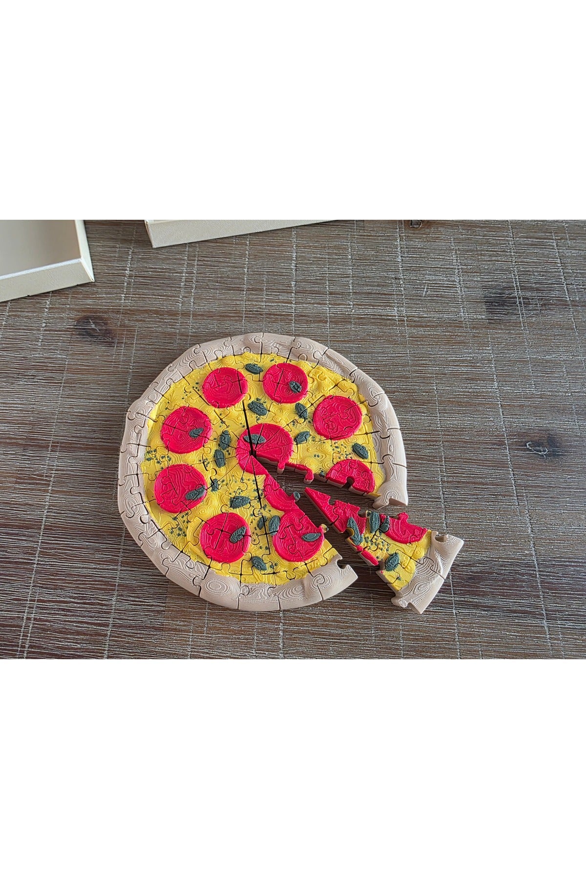 Pepperoni Pizza Puzzle - 72 Parça Yeni Nesil 3 Boyutlu Yapboz