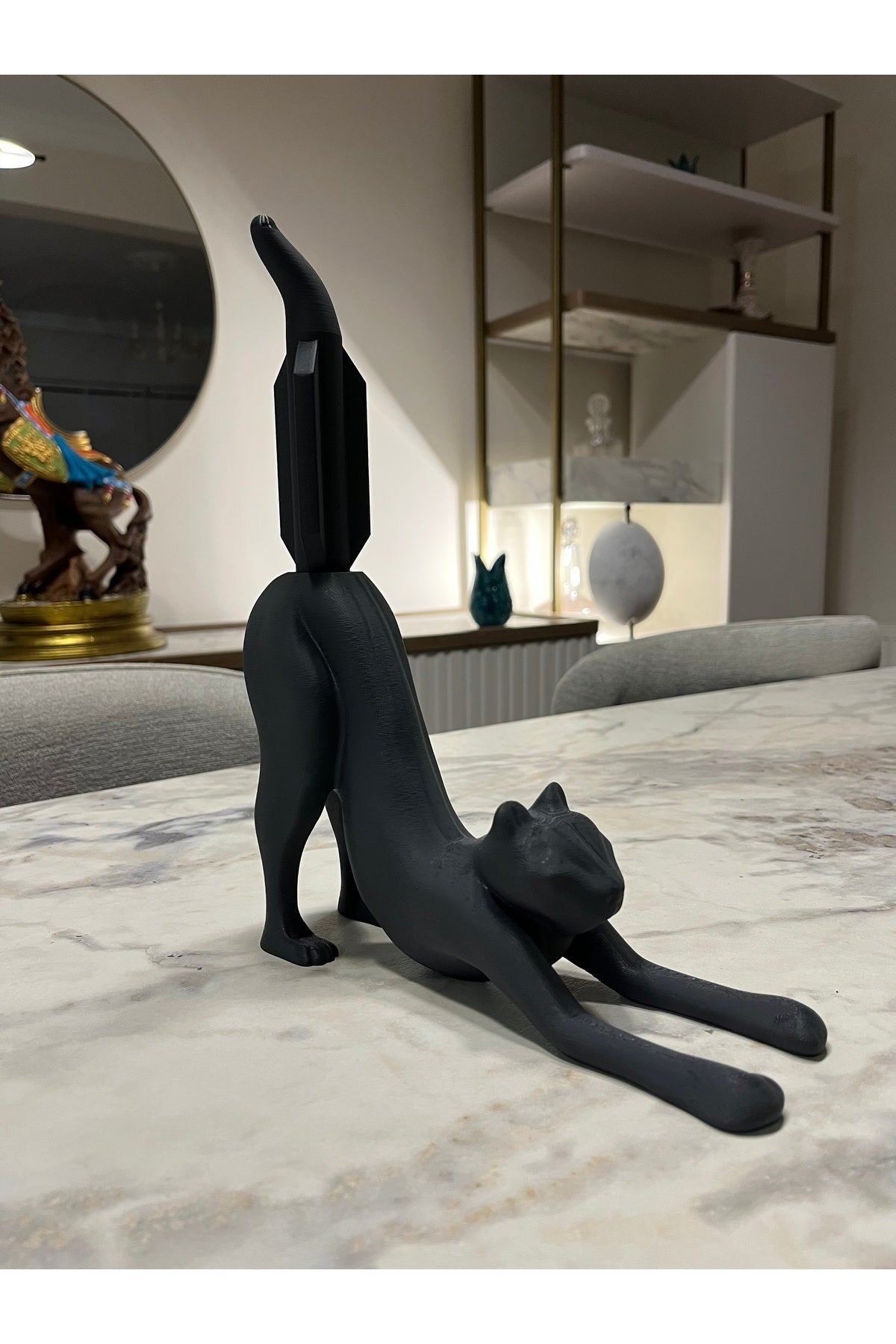 HyperDesign 3D Kedi Figür Tuvalet Kağıdı Tutucu