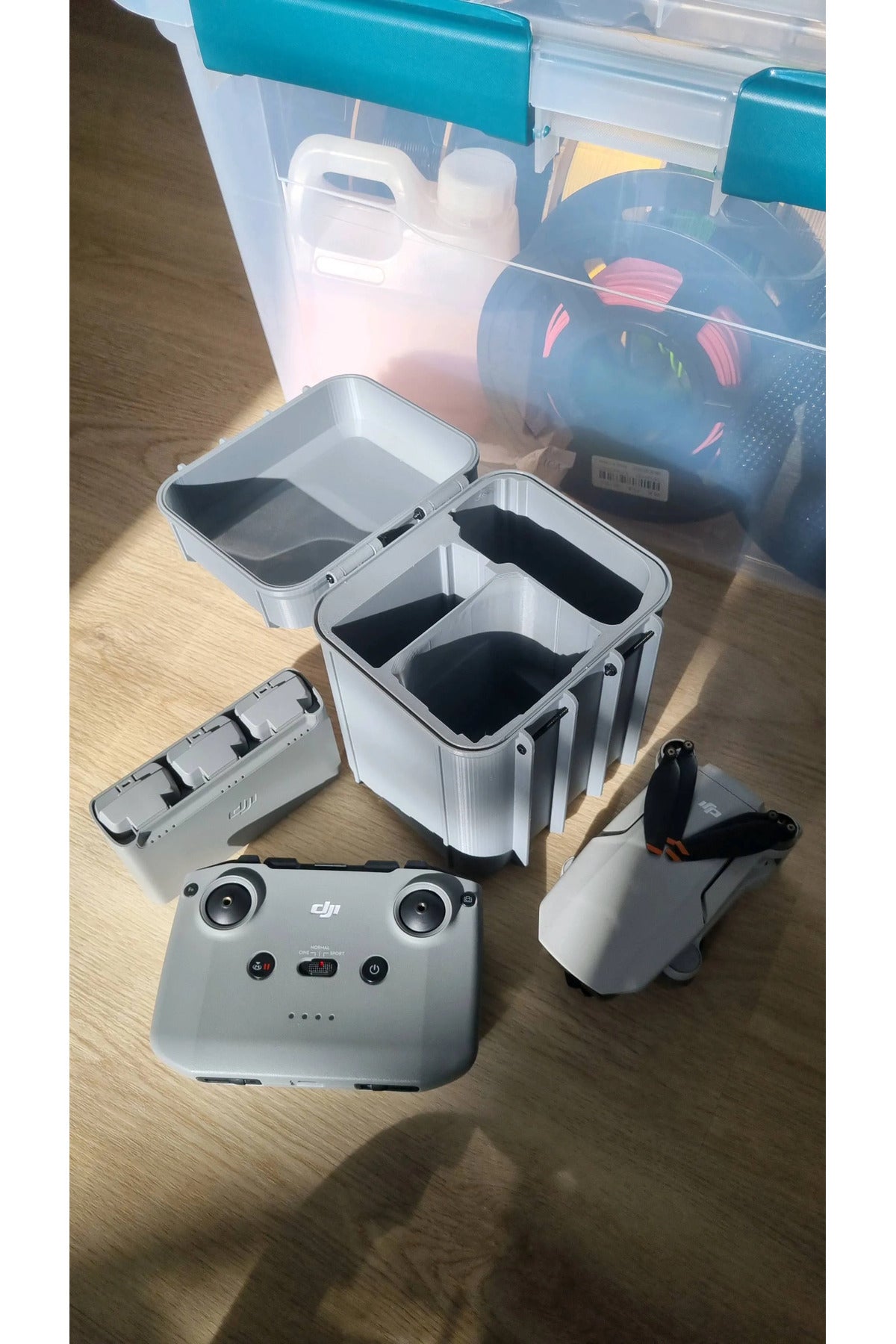 DJI Mini, Mini 2, Mini SE ve Mini 4K Uyumlu Kompakt Seyahat ve Koruyucu Drone Çantası