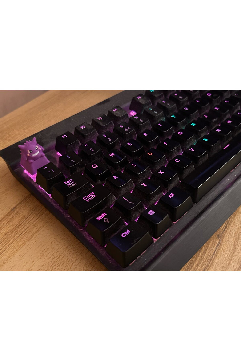 Gengar Pokemon Mekanik Klavye Tuşu (Keycap) 3 Adet - Mekanik Klavye İçin Özel Tasarım Tuş Takımı