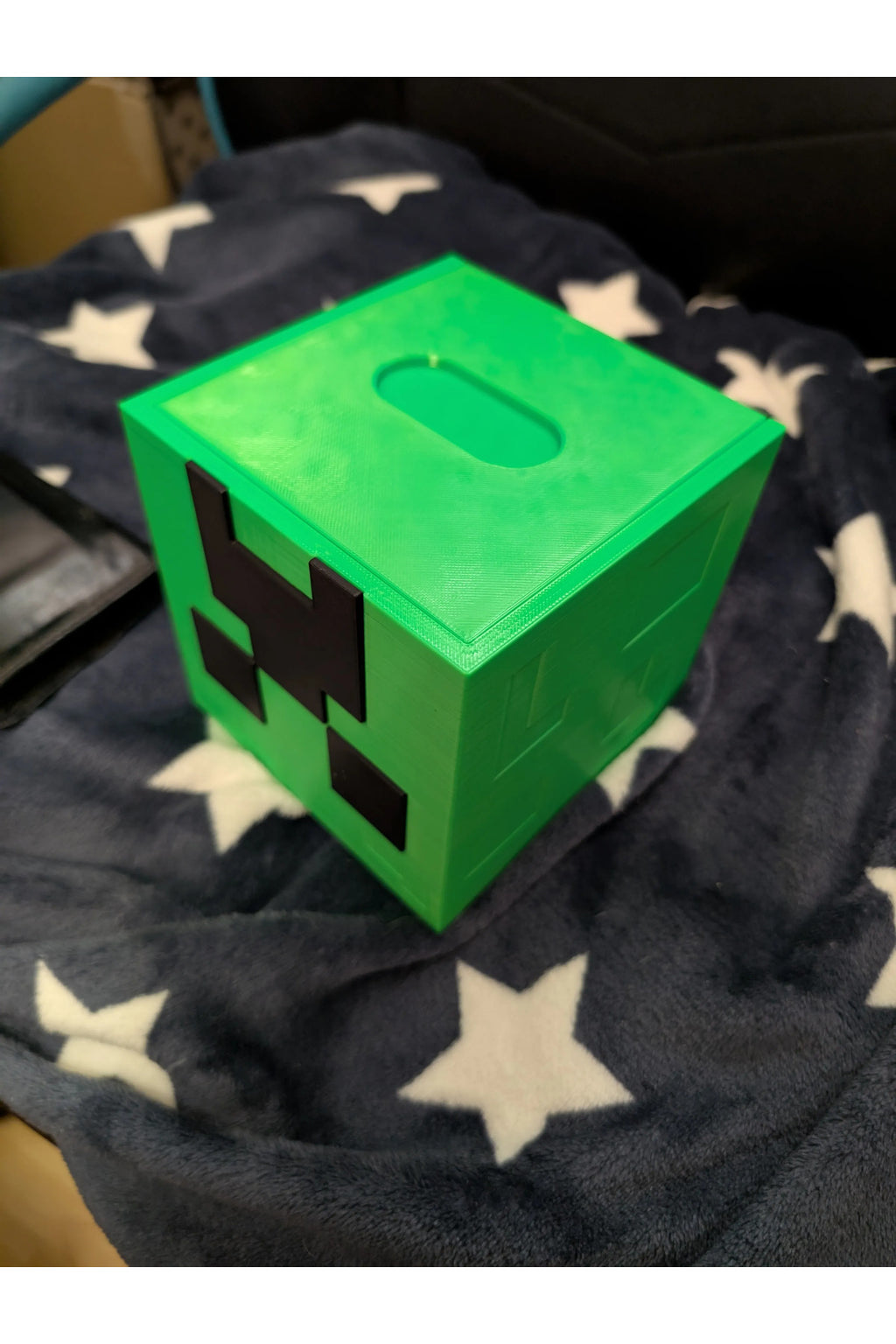 Minecraft Temalı Creeper Kumbara - Çocuklar İçin Para Biriktirme Kutusu