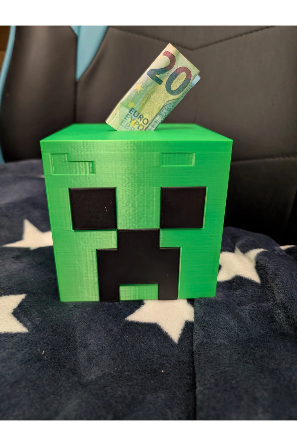 Minecraft Temalı Creeper Kumbara - Çocuklar İçin Para Biriktirme Kutusu