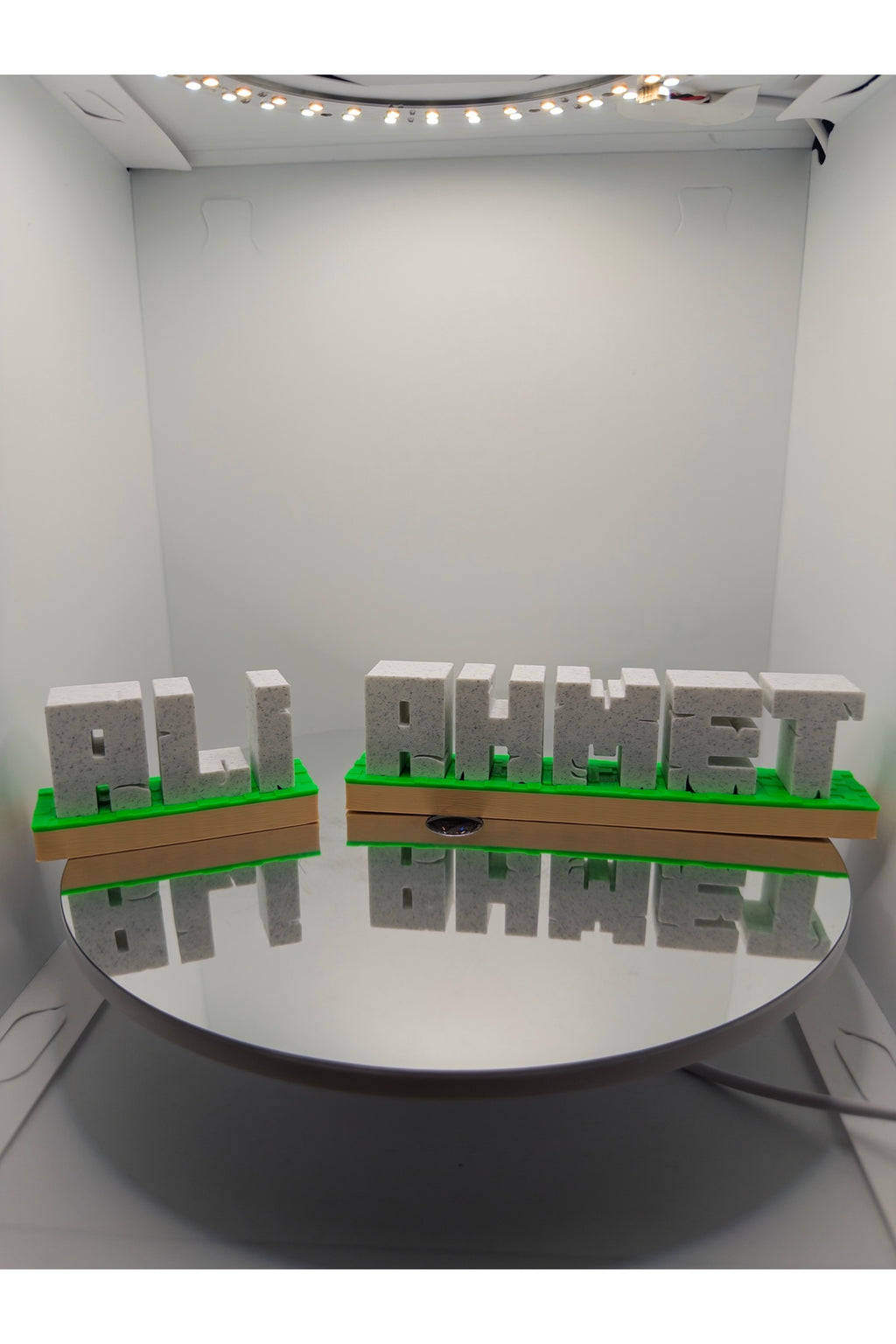 Kişiye Özel Minecraft Temalı Masaüstü İsimlik - Oyuncu Odası ve Çocuk Odası Dekorasyonu