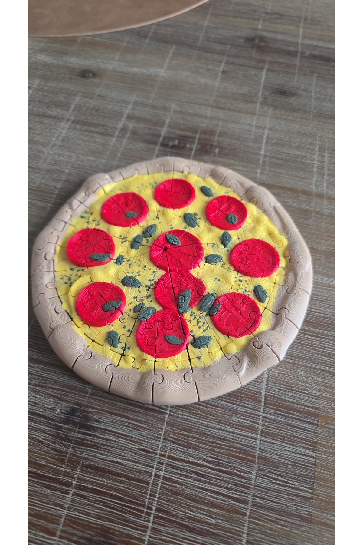 Pepperoni Pizza Puzzle - 72 Parça Yeni Nesil 3 Boyutlu Yapboz