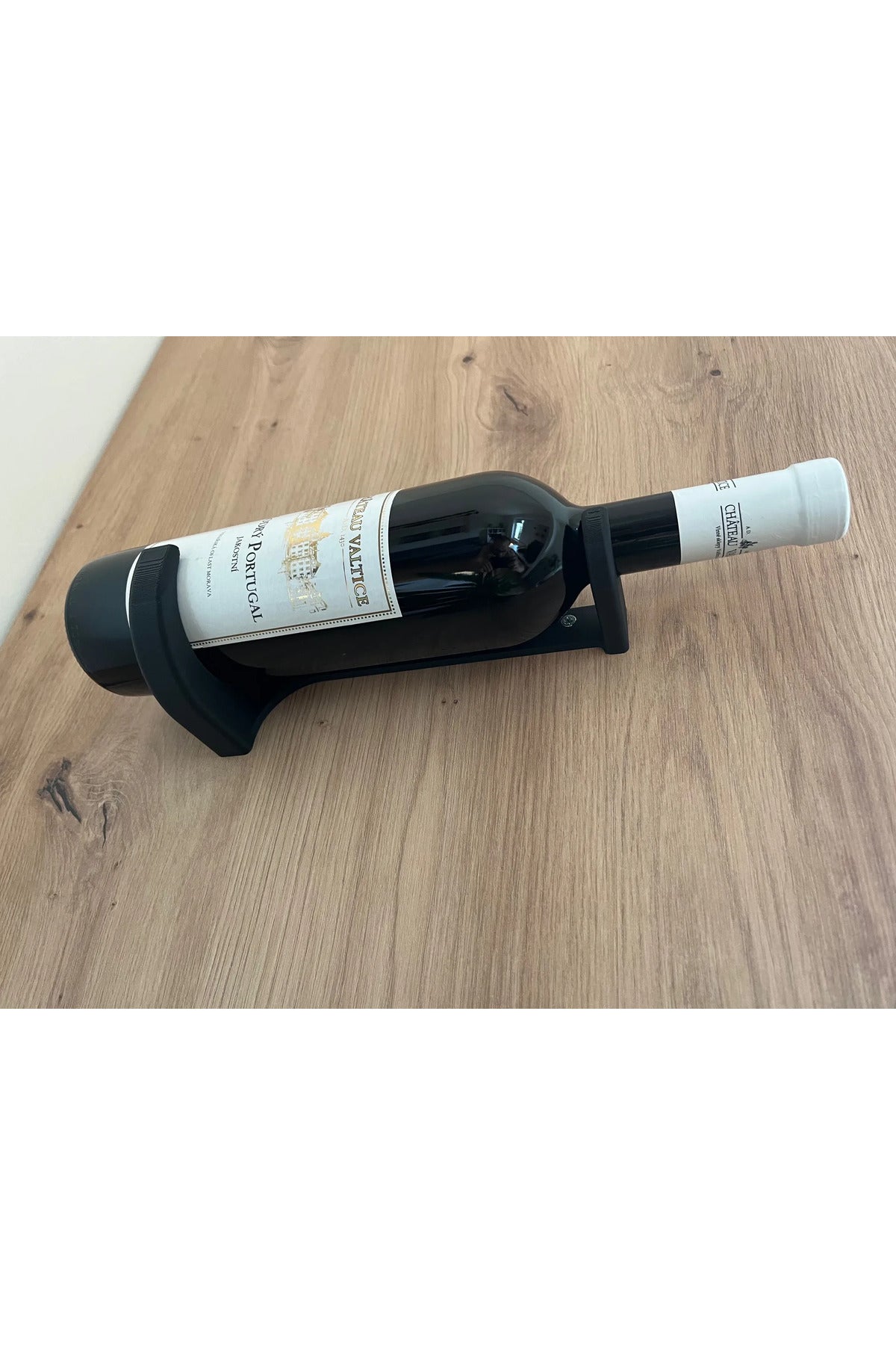 Duvara Monte Şaraplık ve Tekli Şişe Tutucu Stand - Minimalist Mutfak ve Bar Aksesuarı