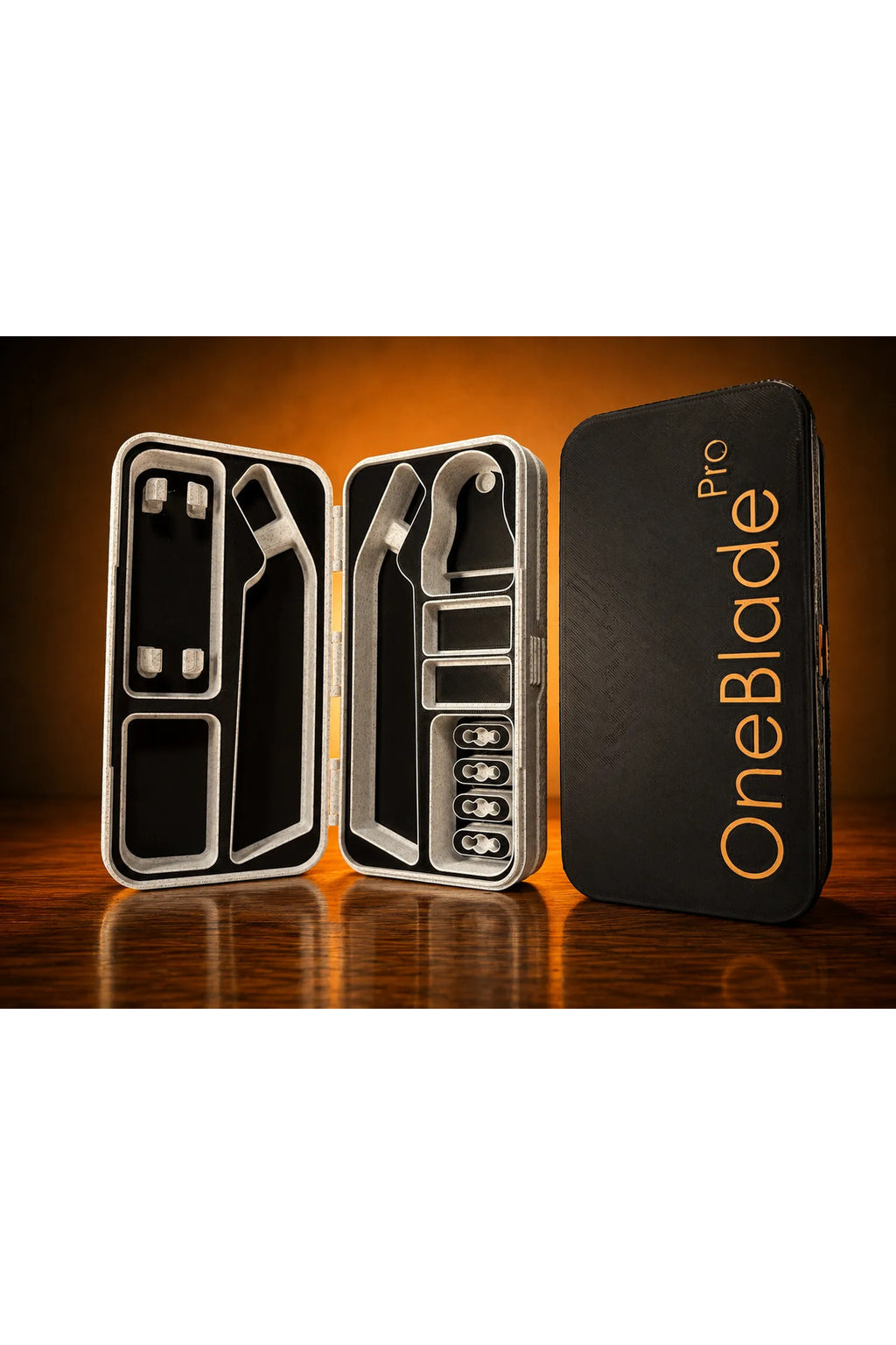 OneBlade Pro Uyumlu Seyahat ve Koruyucu Saklama Kutusu - Özel Bölmeli Tıraş Makinesi Organizeri