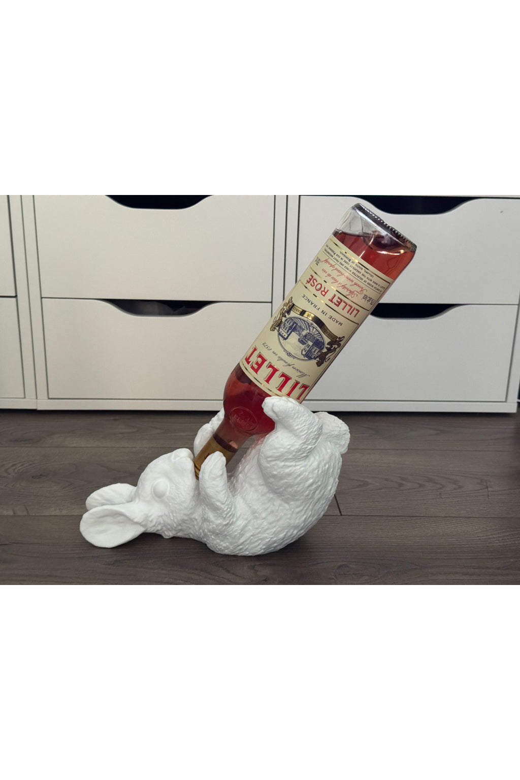 Dekoratif Tavşan Şarap Tutucu