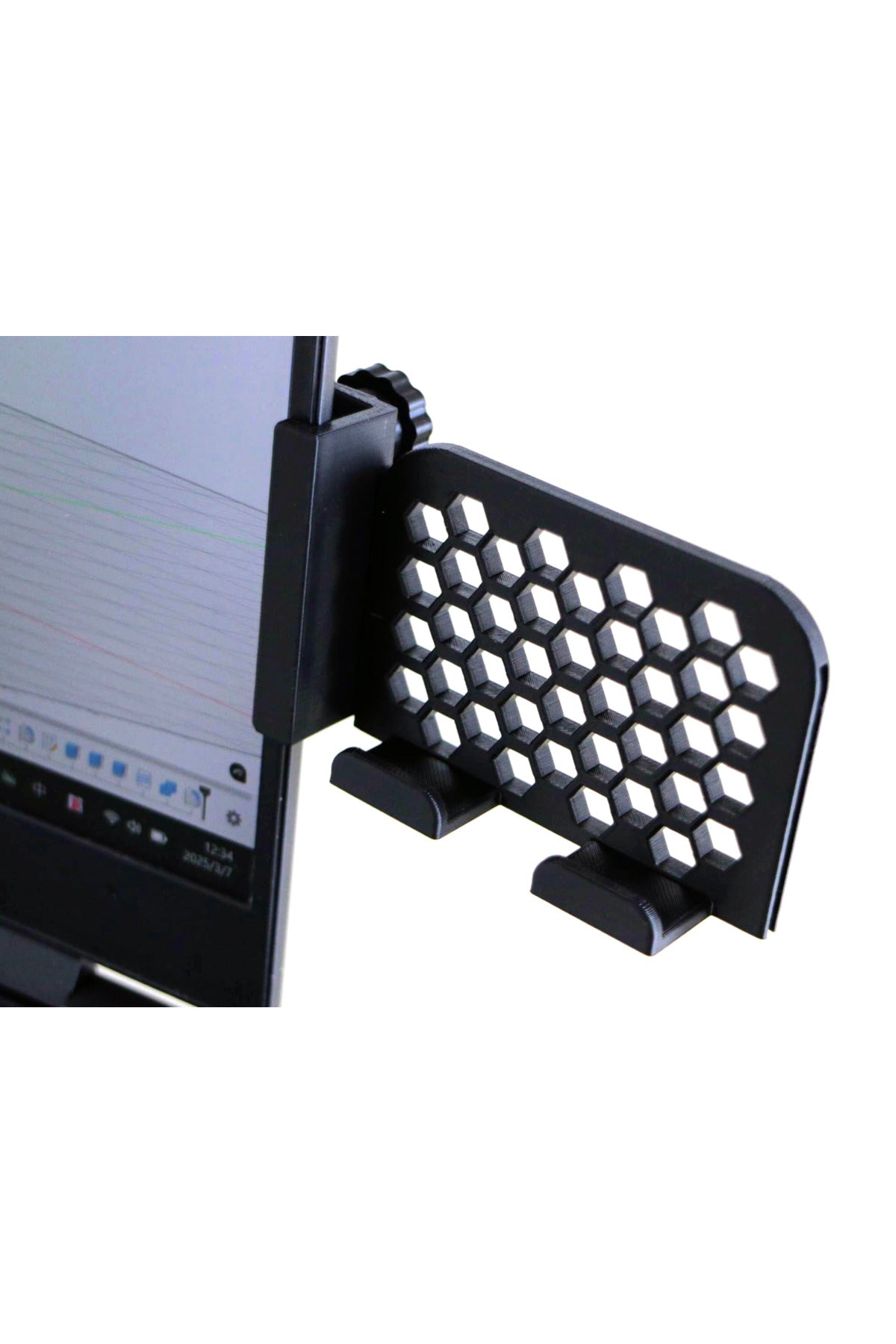 Monitöre Monte Telefon Tutucu - Laptop Yan Ekran Telefon Standı ve Çoklu Görev Aparatı