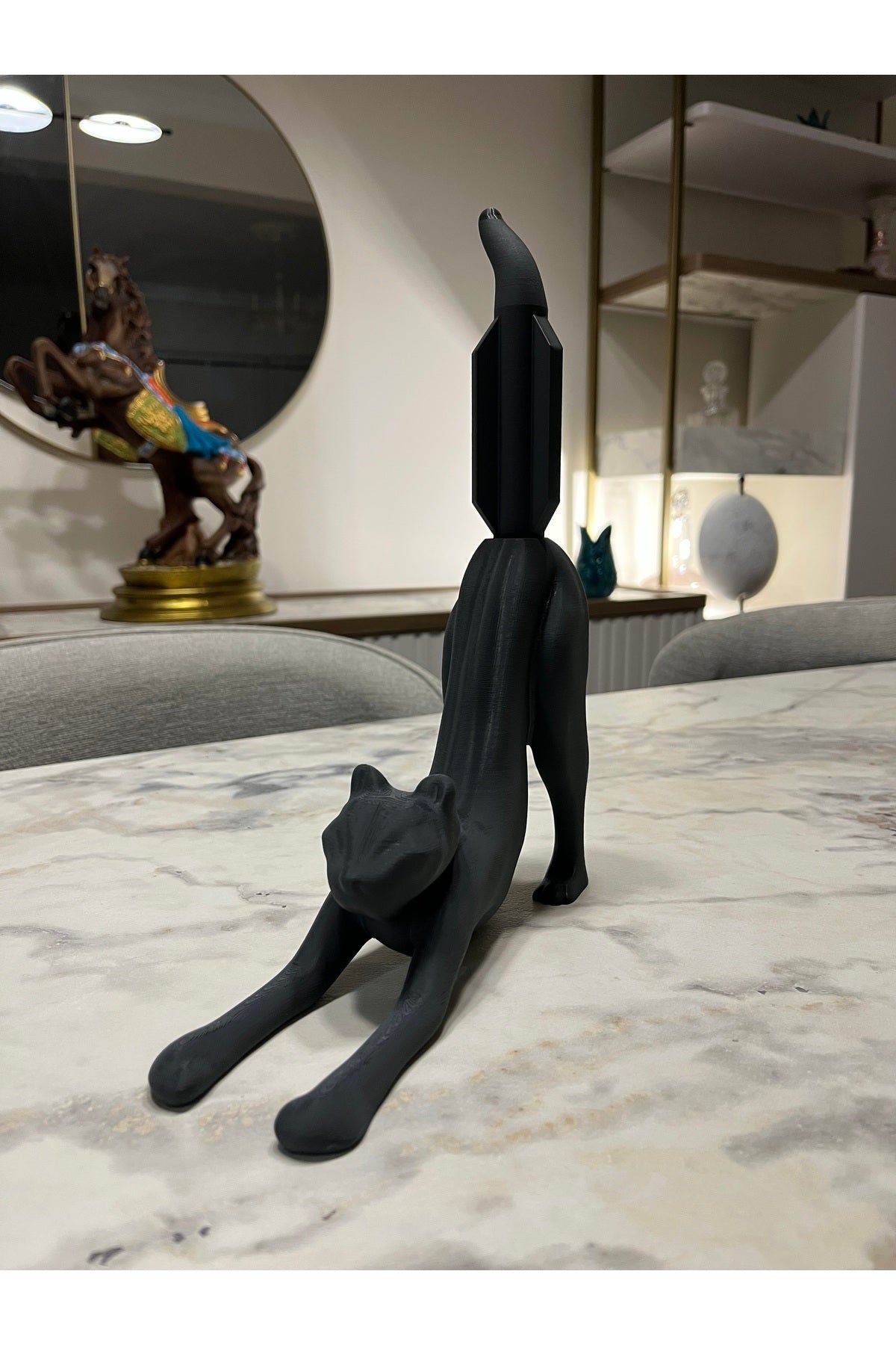 HyperDesign 3D Kedi Figür Tuvalet Kağıdı Tutucu