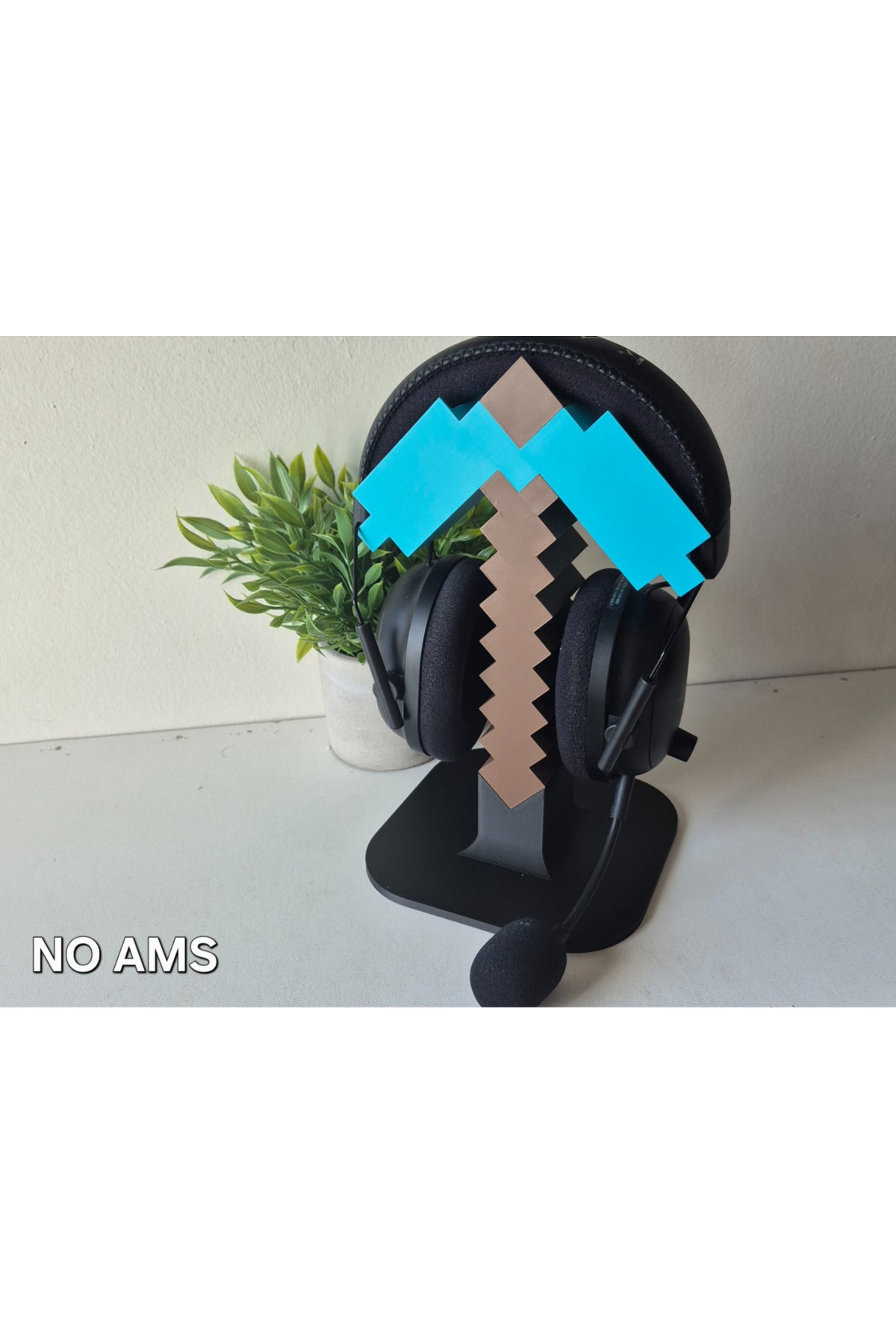 Minecraft Kulaklık Standı Kazma Modeli