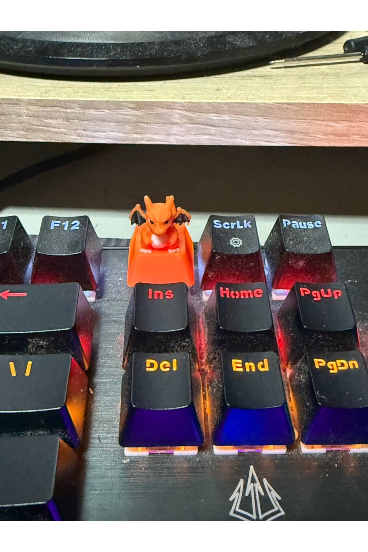 Charizard Pokemon Mekanik Klavye Tuşu (Keycap) 3 Adet - Mekanik Klavye İçin Özel Tasarım Tuş Takımı