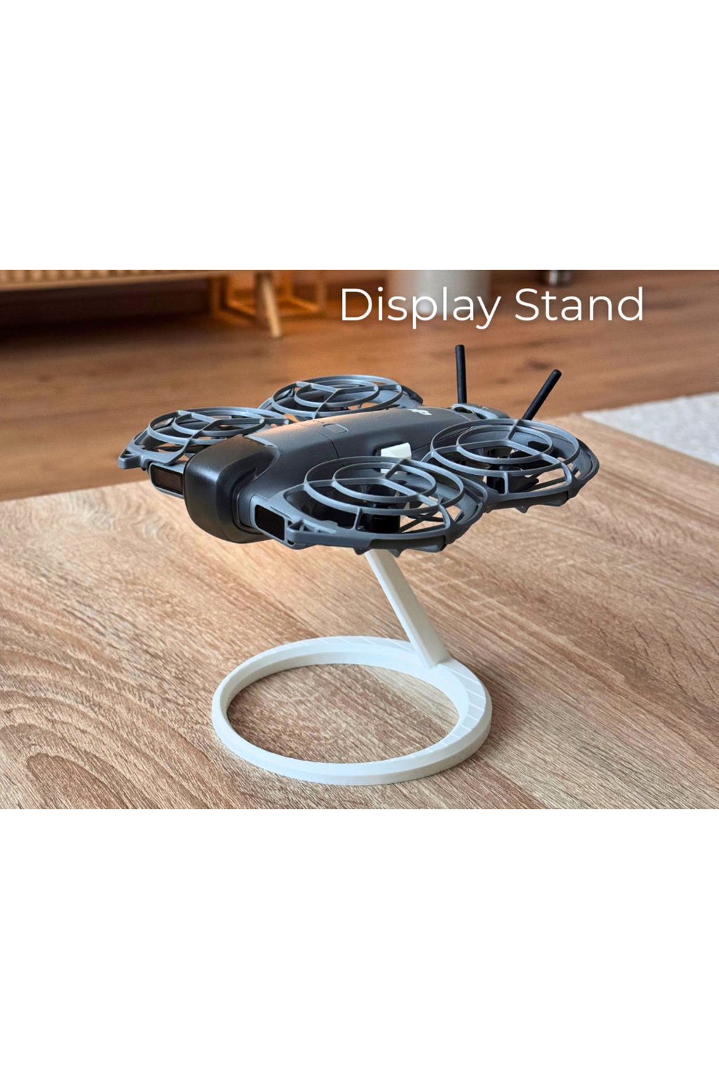 DJI Neo 2 Dekoratif Masaüstü Standı ve Drone Tutucu - Pervane Korumalı Minimalist Organizer