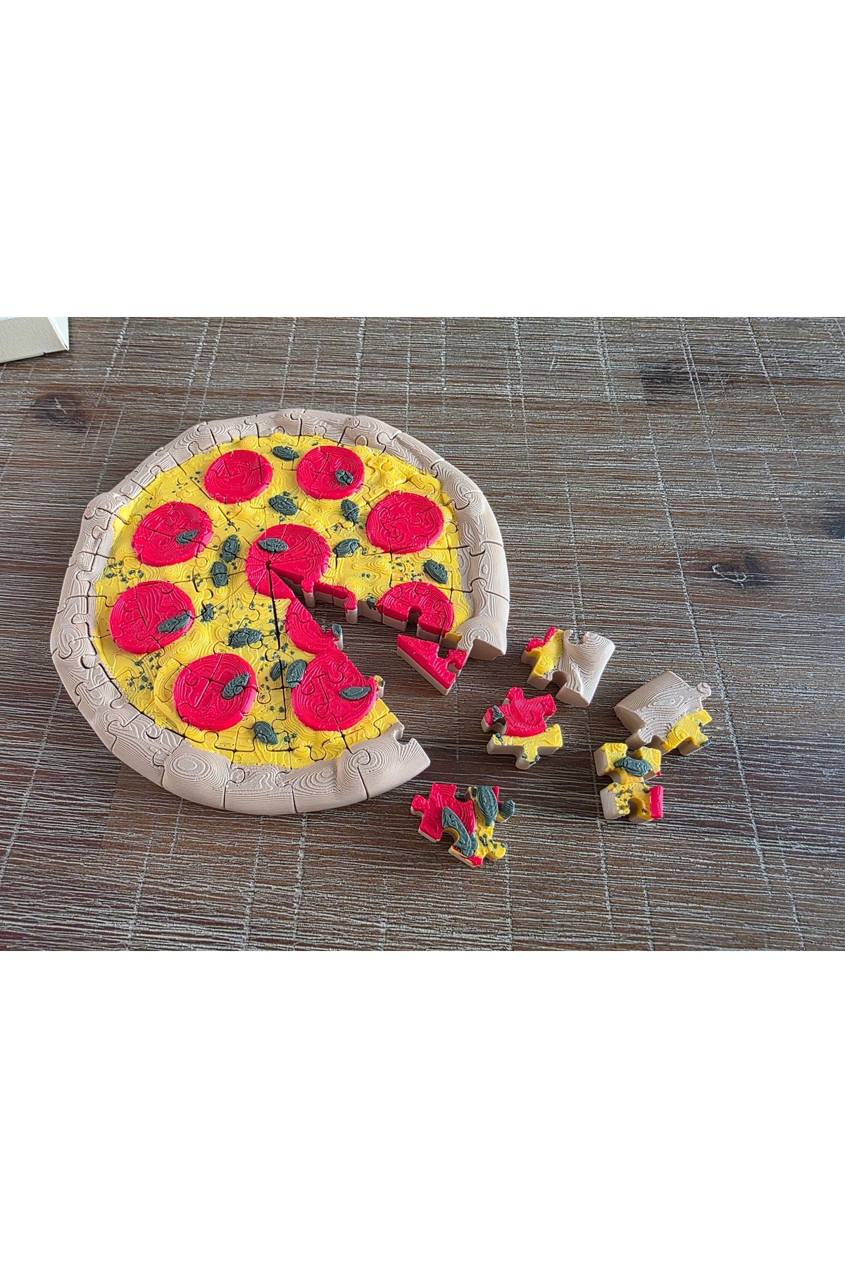 Pepperoni Pizza Puzzle - 72 Parça Yeni Nesil 3 Boyutlu Yapboz