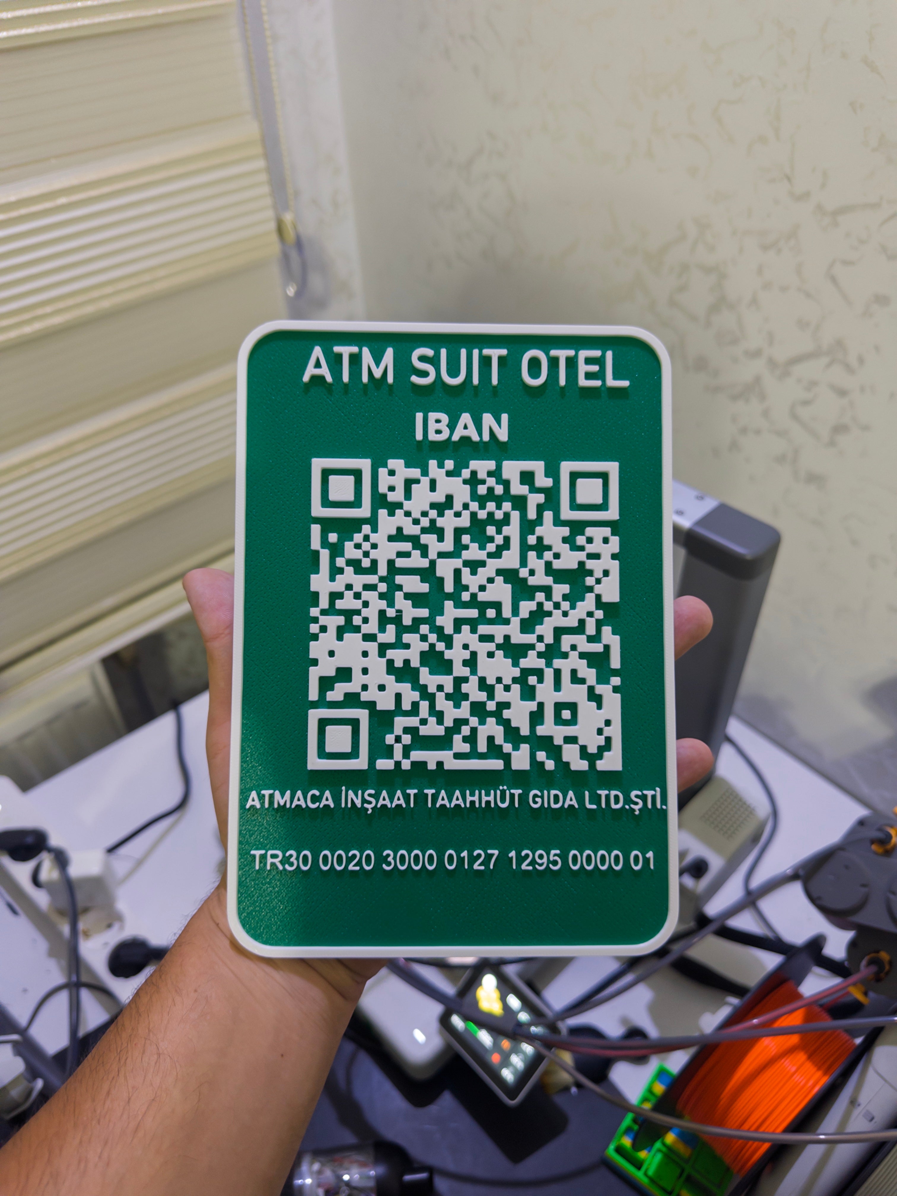 IBAN QR Kod Standı | Kolay Para Transferi Standı