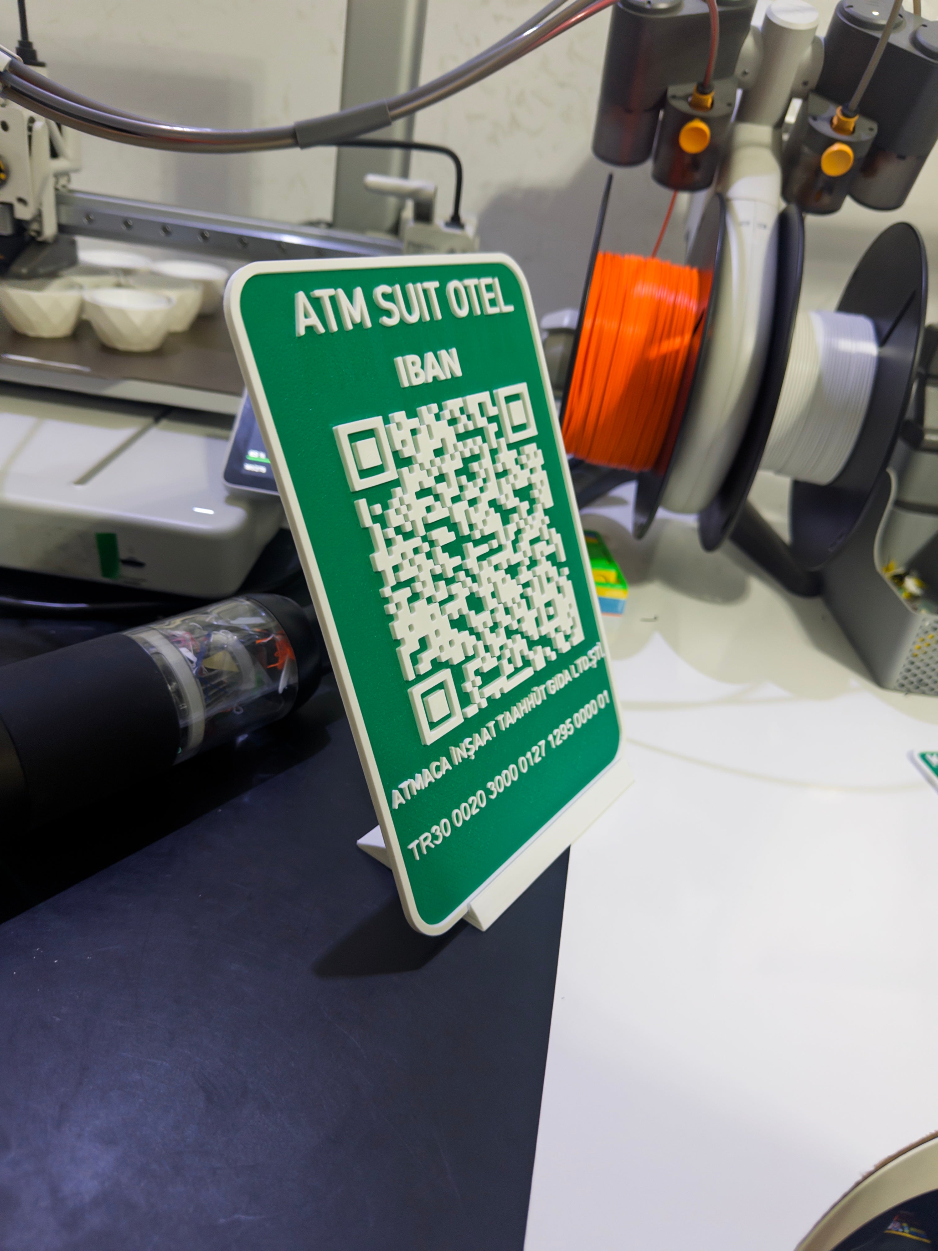 IBAN QR Kod Standı | Kolay Para Transferi Standı