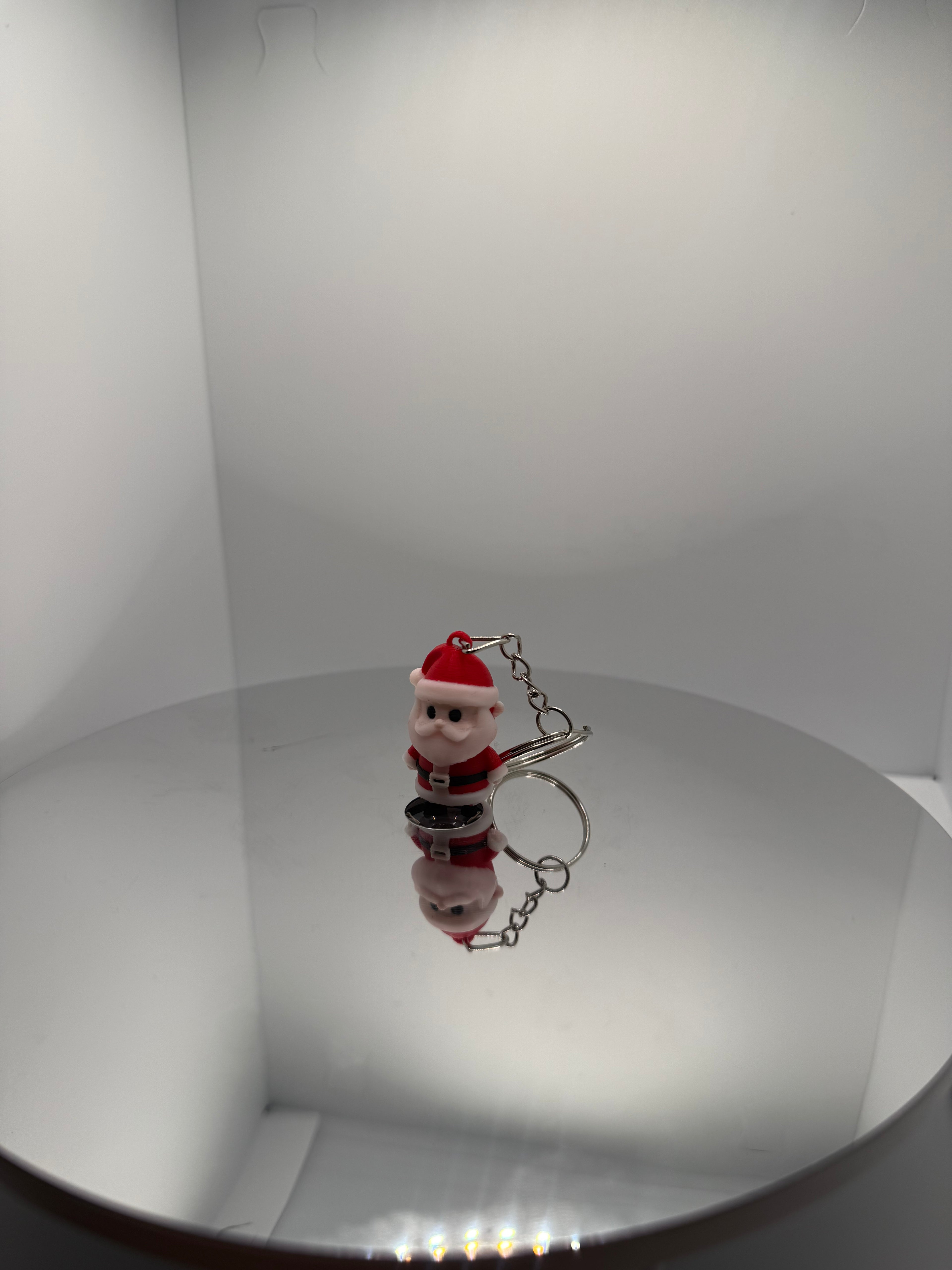 Sevimli Noel Baba Anahtarlık - Yeni Nesil 3D Tasarım Yılbaşı Hediyesi