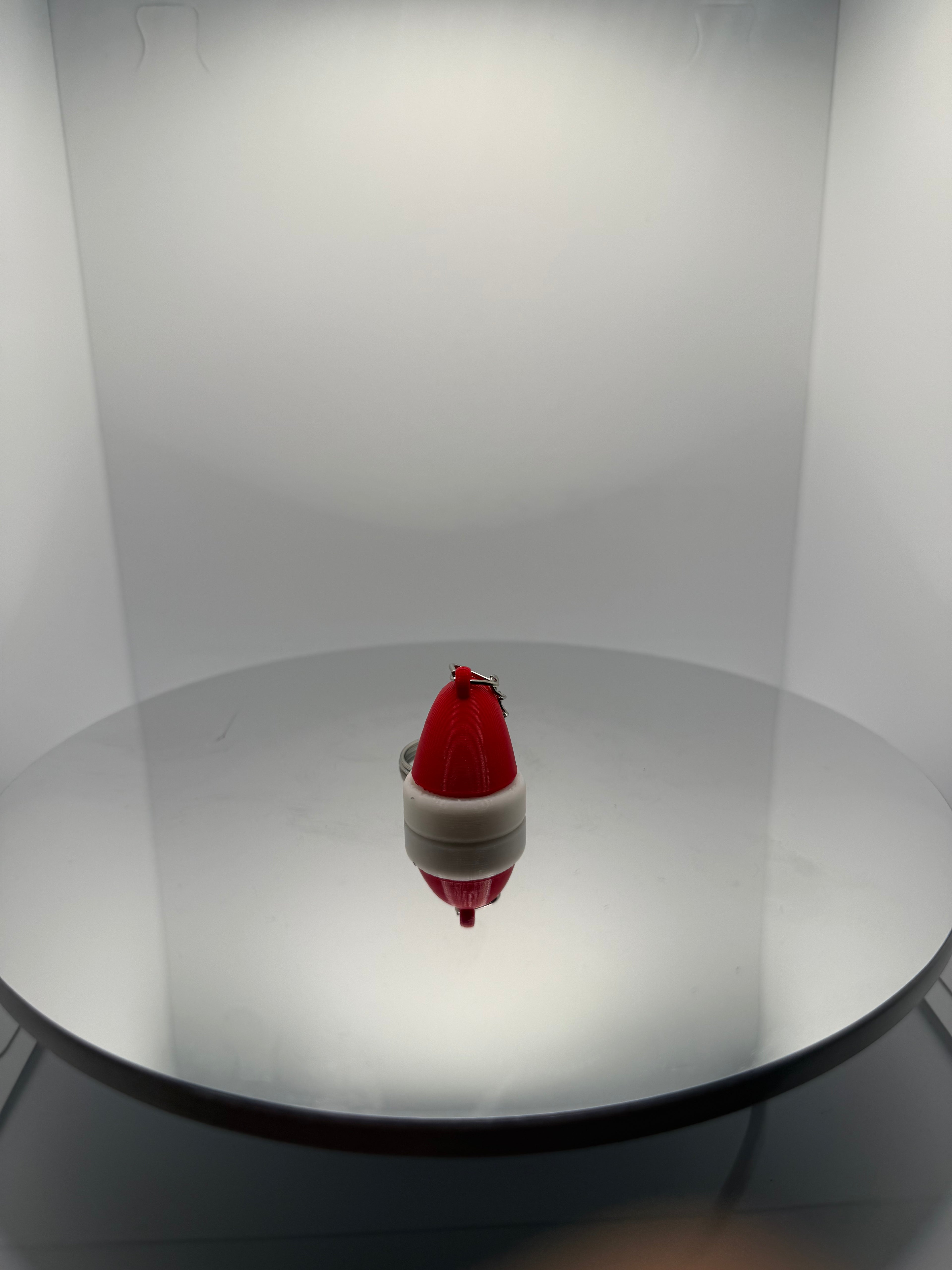 Yılbaşı Şapkası Anahtarlık - Kırmızı Noel Baba Şapkası 3D Tasarım