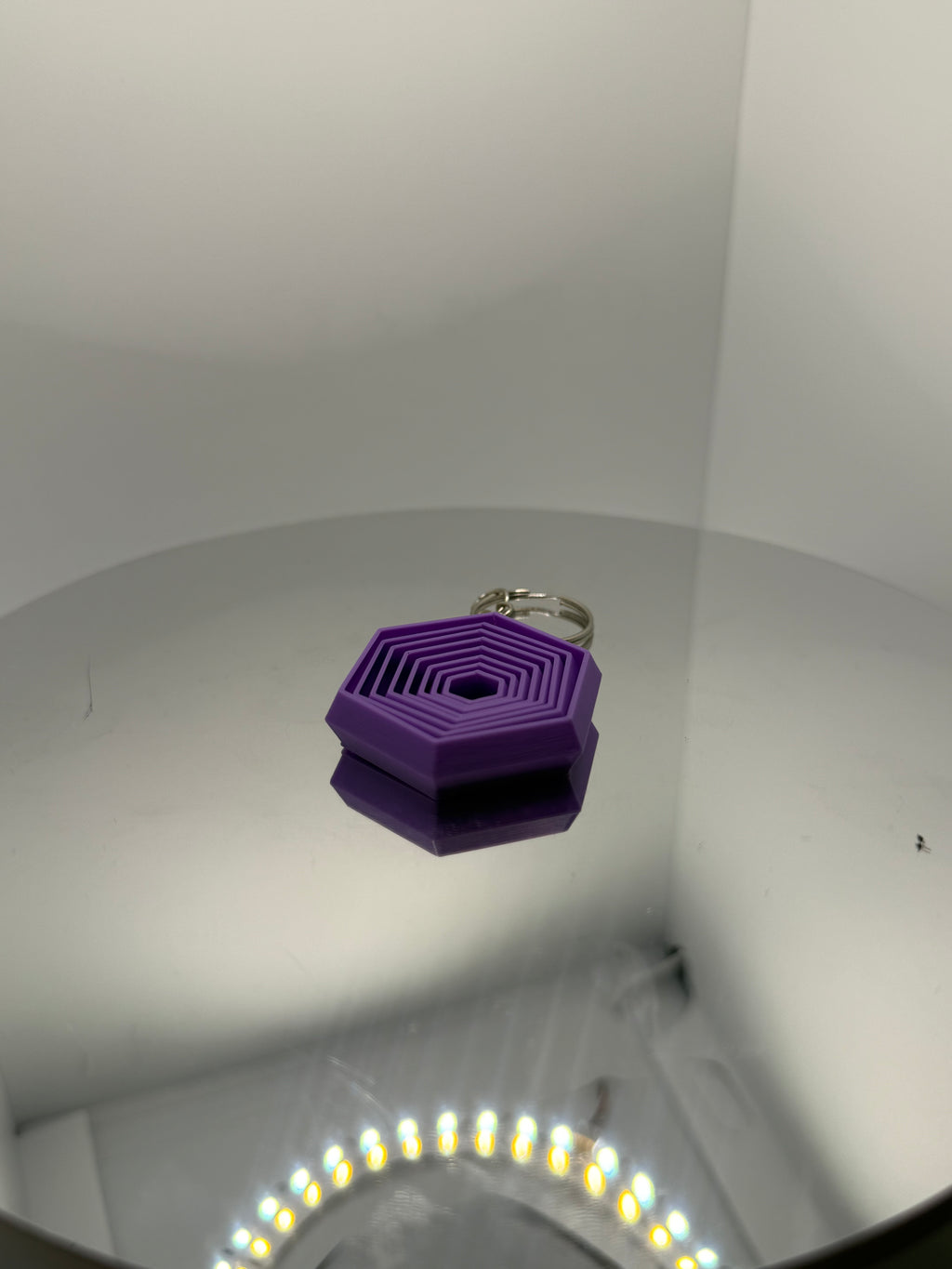 Hareketli Hexagon Fidget Anahtarlık - Geometrik Stres Giderici