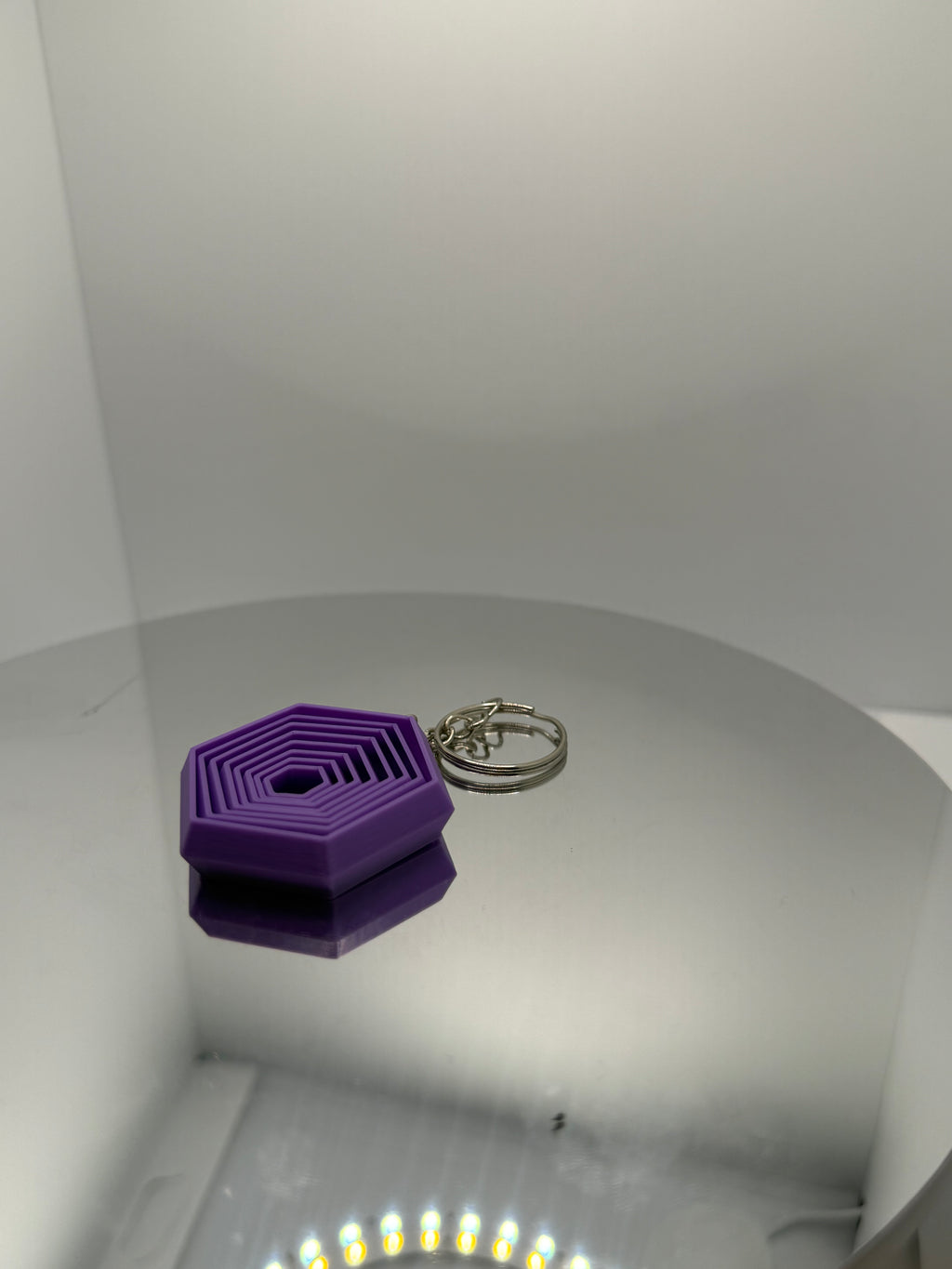 Hareketli Hexagon Fidget Anahtarlık - Geometrik Stres Giderici