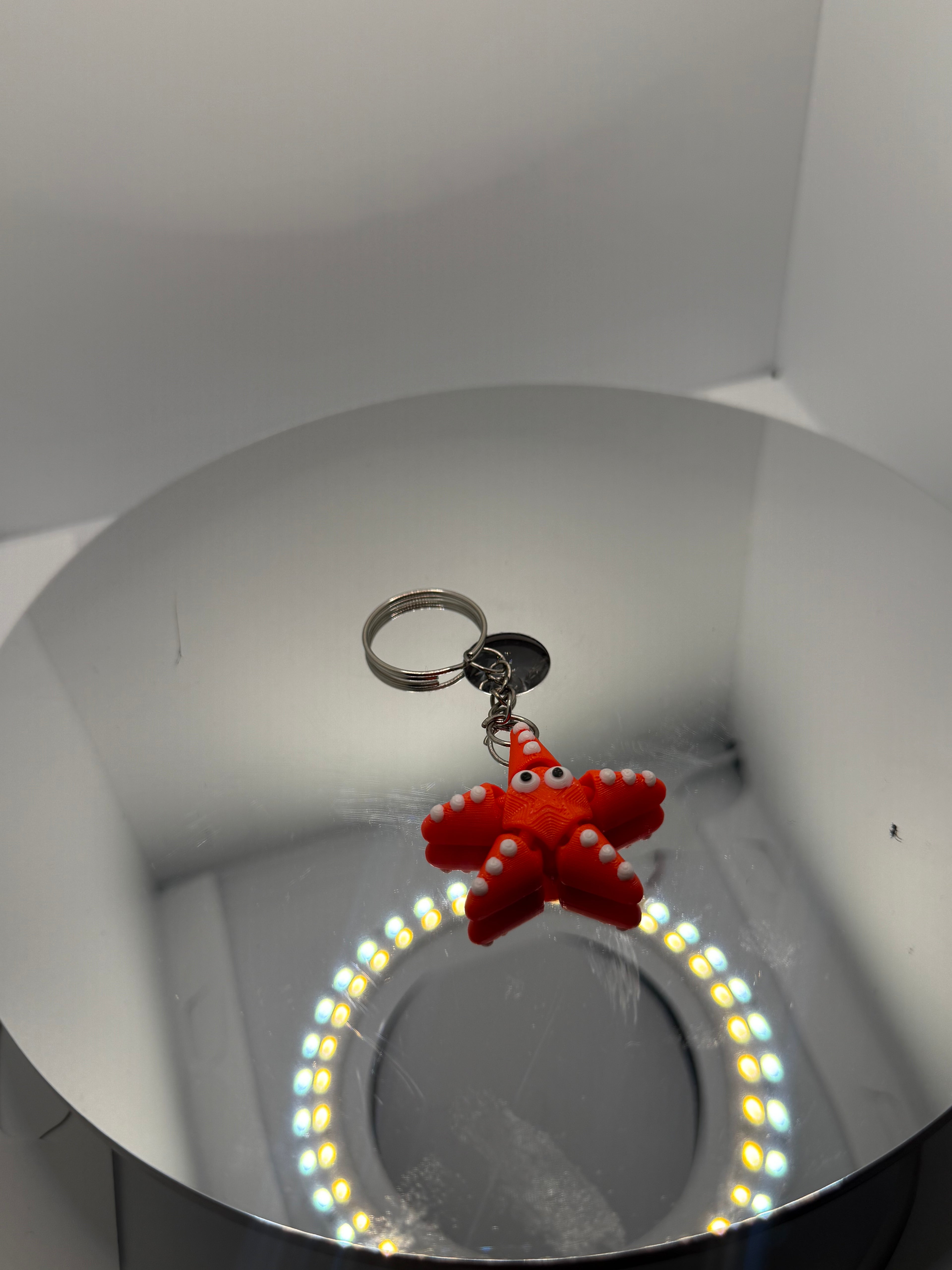 Hareketli Deniz Yıldızı Anahtarlık - Eklemli ve Sevimli Fidget Tasarım