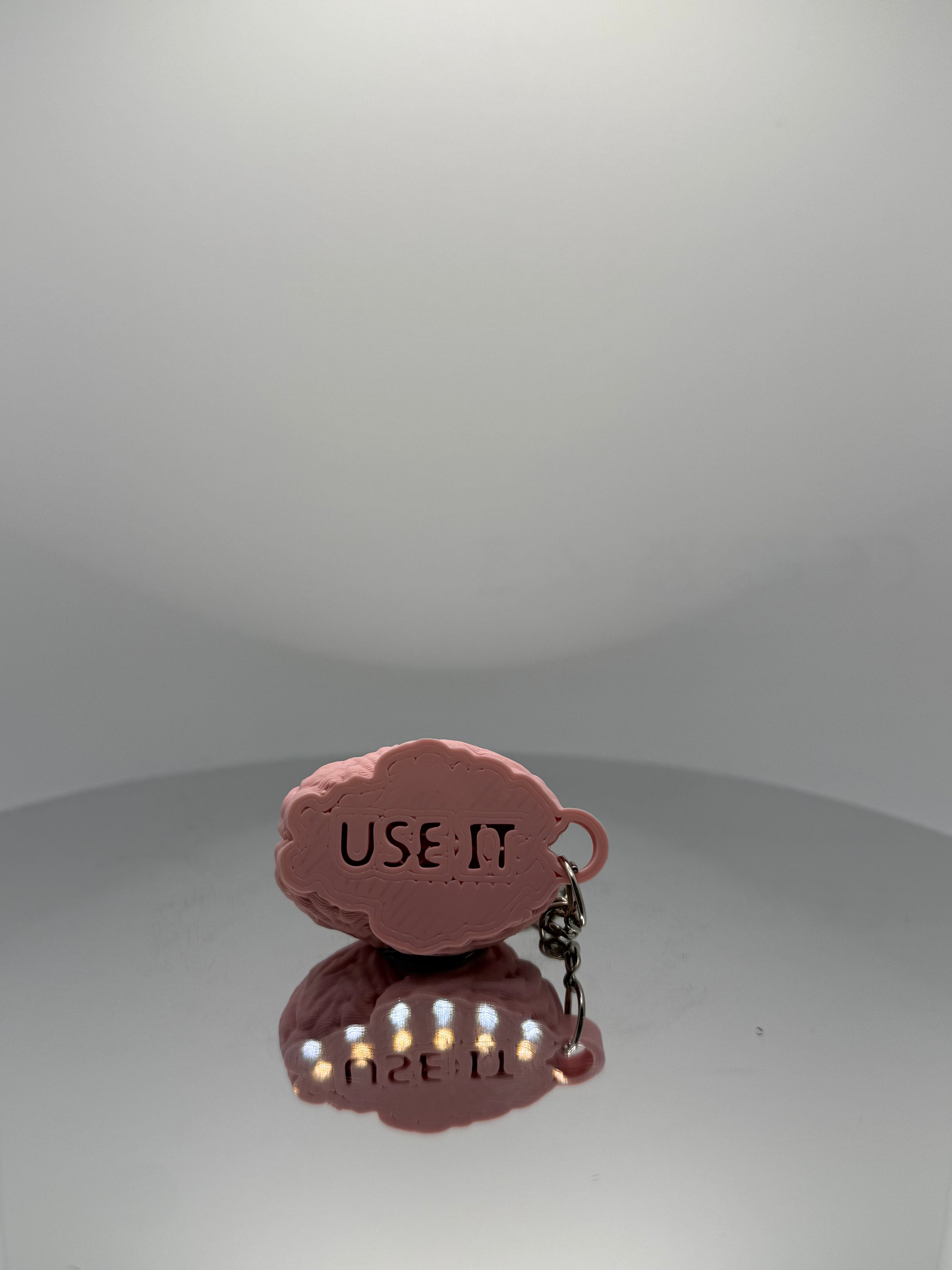 Beyin Şeklinde "Use It" Anahtarlık