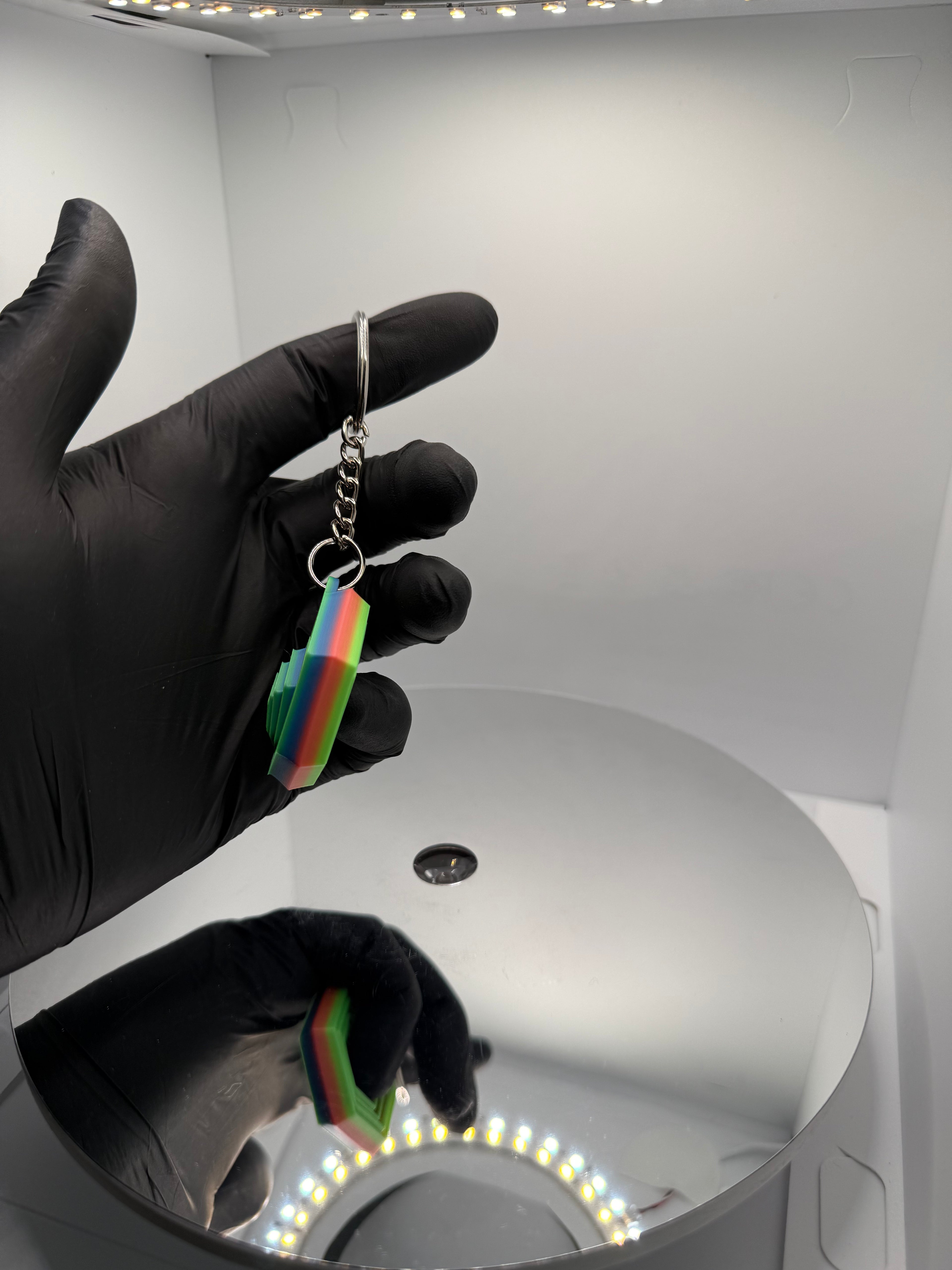 Hareketli Hexagon Fidget Anahtarlık - Geometrik Stres Giderici