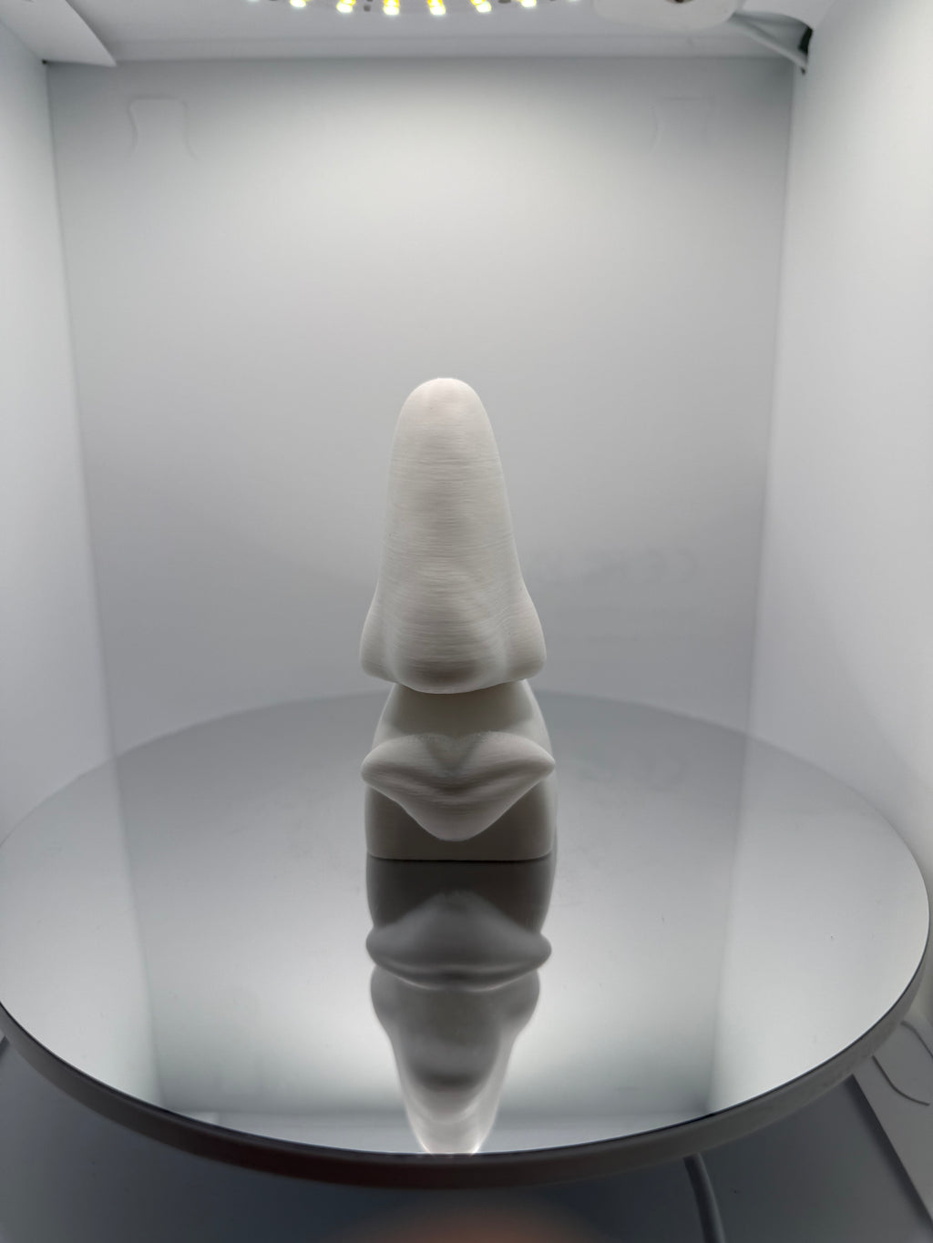 Modern Sanat Burun & Gözlük Standı | Dekoratif & Boyanabilir Heykel Obje