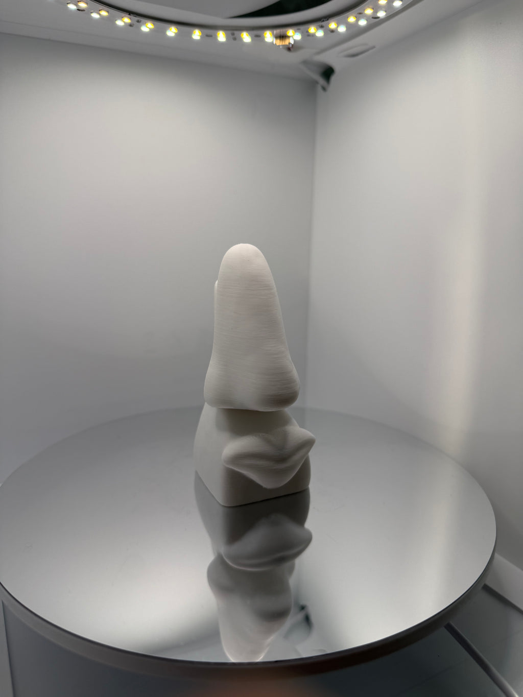 Modern Sanat Burun & Gözlük Standı | Dekoratif & Boyanabilir Heykel Obje