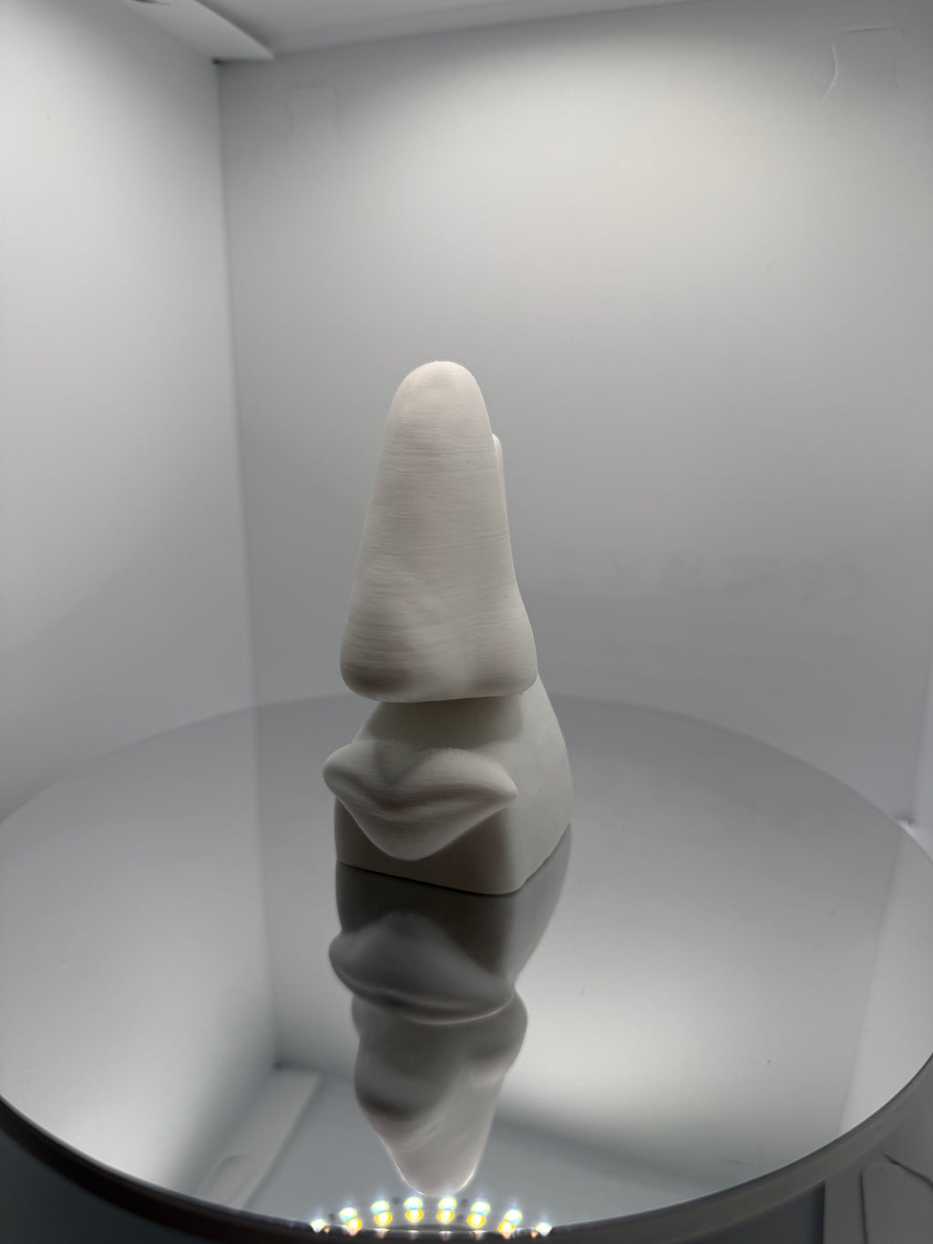 Modern Sanat Burun & Gözlük Standı | Dekoratif & Boyanabilir Heykel Obje