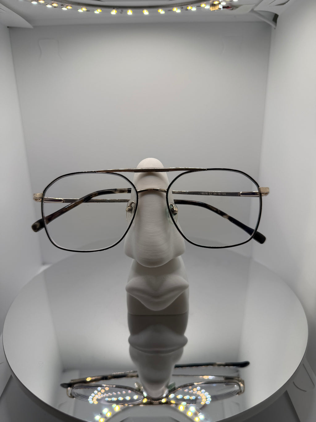 Modern Sanat Burun & Gözlük Standı | Dekoratif & Boyanabilir Heykel Obje