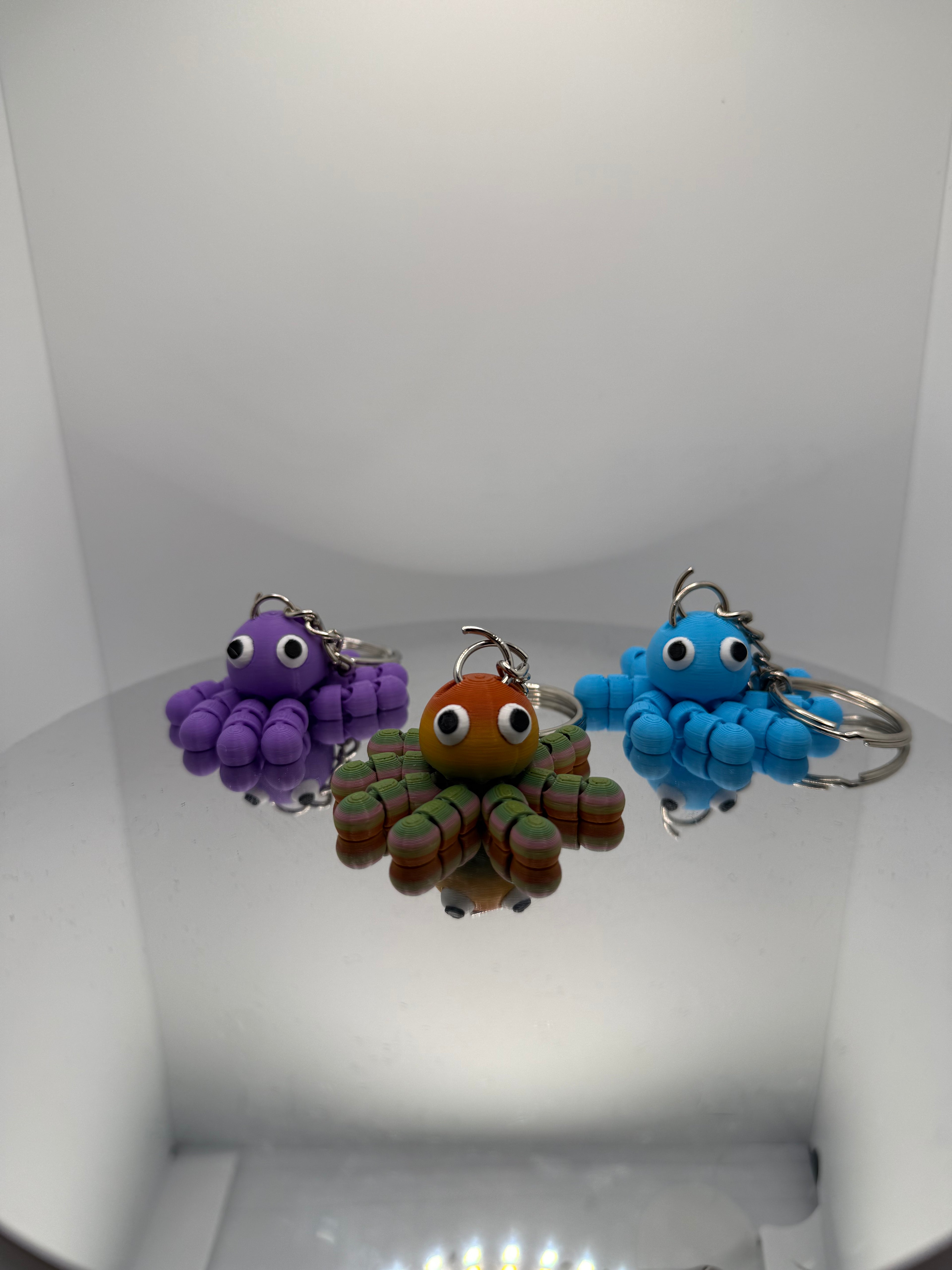 Hareketli Ahtapot Anahtarlık – Flexi Eklemli Sevimli Figür