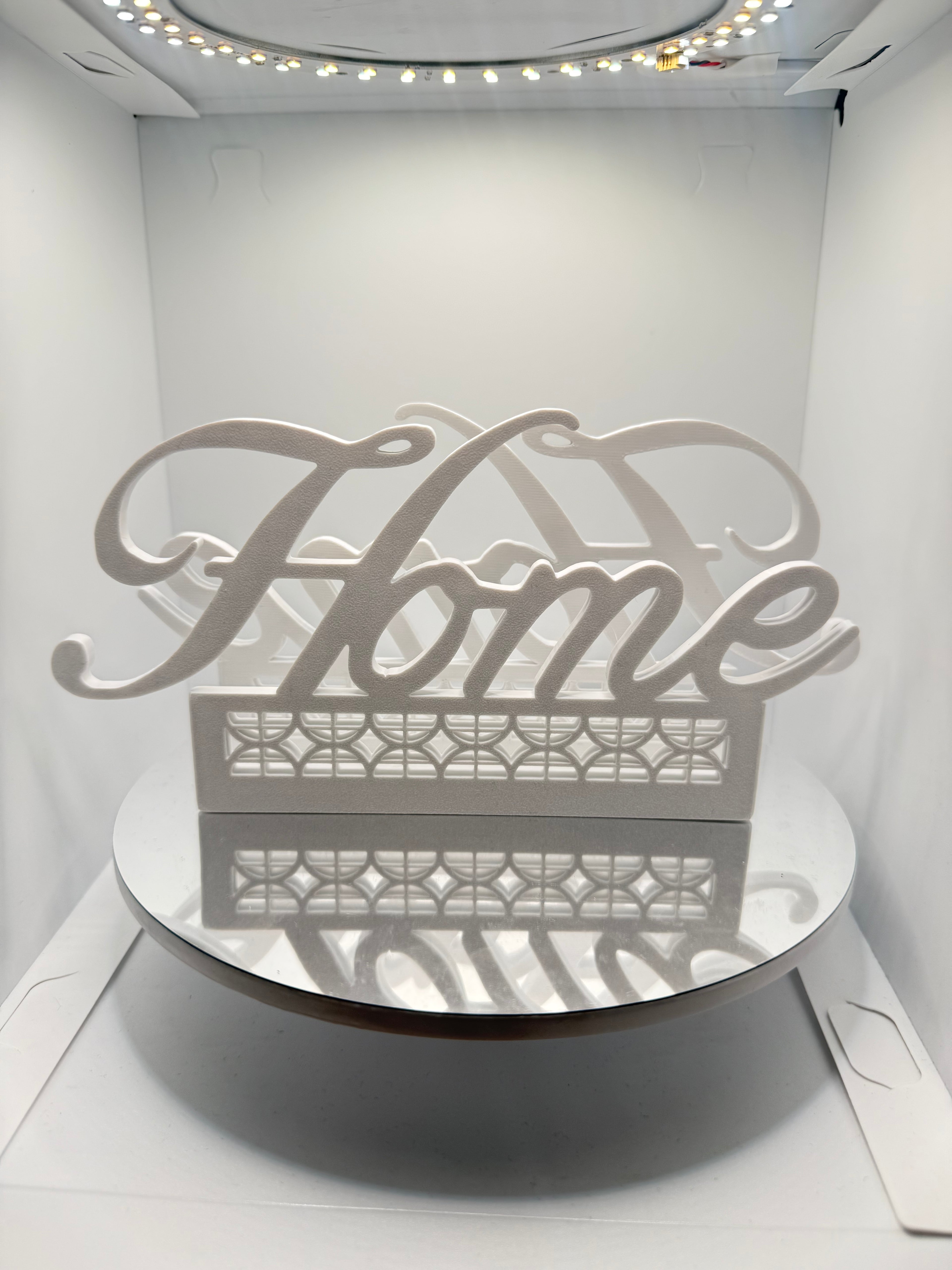 Home Yazılı Dekoratif Peçetelik - Modern Mutfak ve Masa Aksesuarı