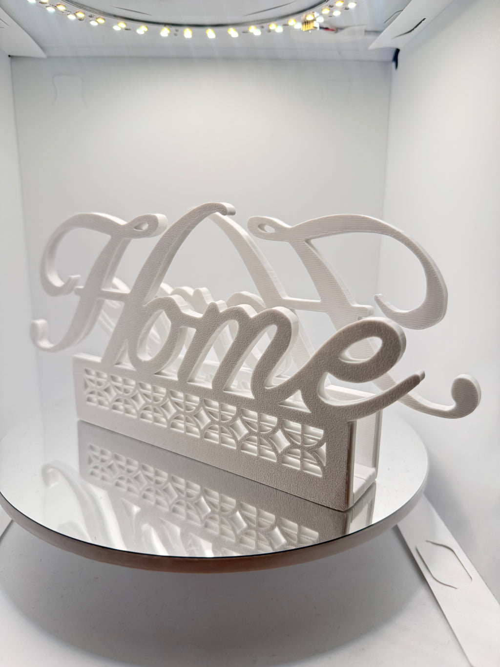 Home Yazılı Dekoratif Peçetelik - Modern Mutfak ve Masa Aksesuarı