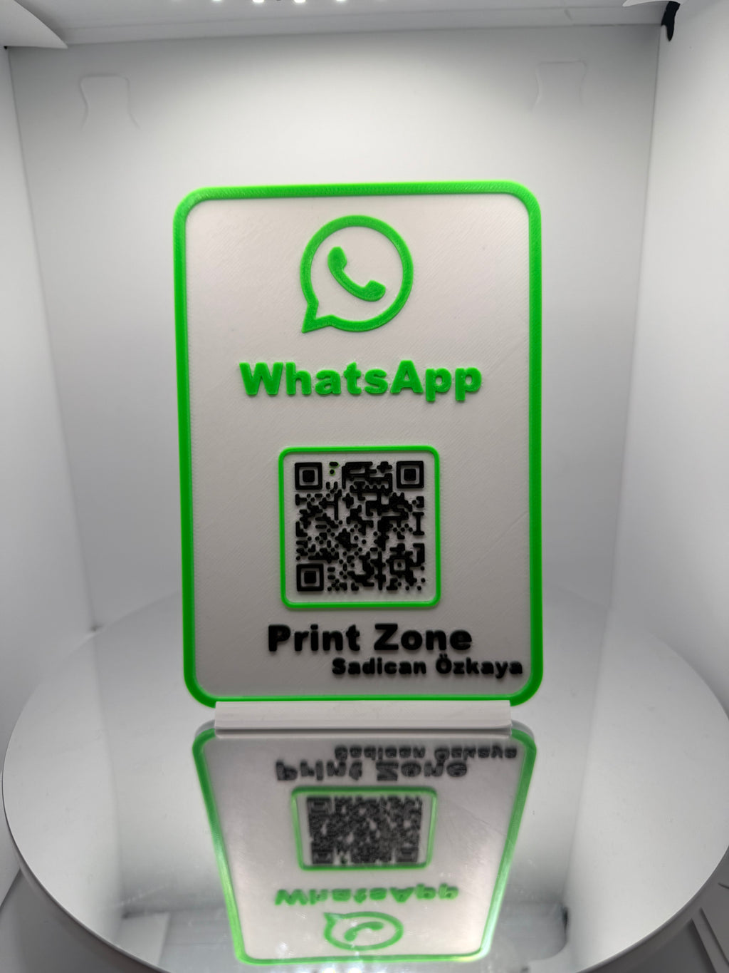 Whatsapp, Google Yorum & Instagram QR Stand Seti (3'lü Avantaj) Standart Boy