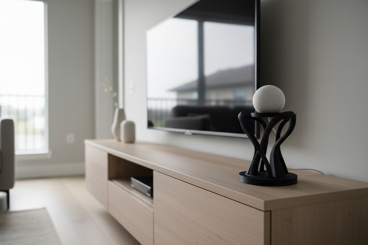 Apple HomePod Mini İçin Modern Spiral Tasarım Stand