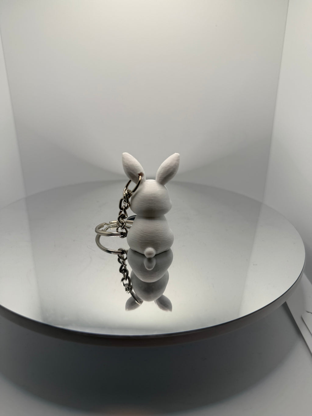 Sevimli Beyaz Tavşan Anahtarlık