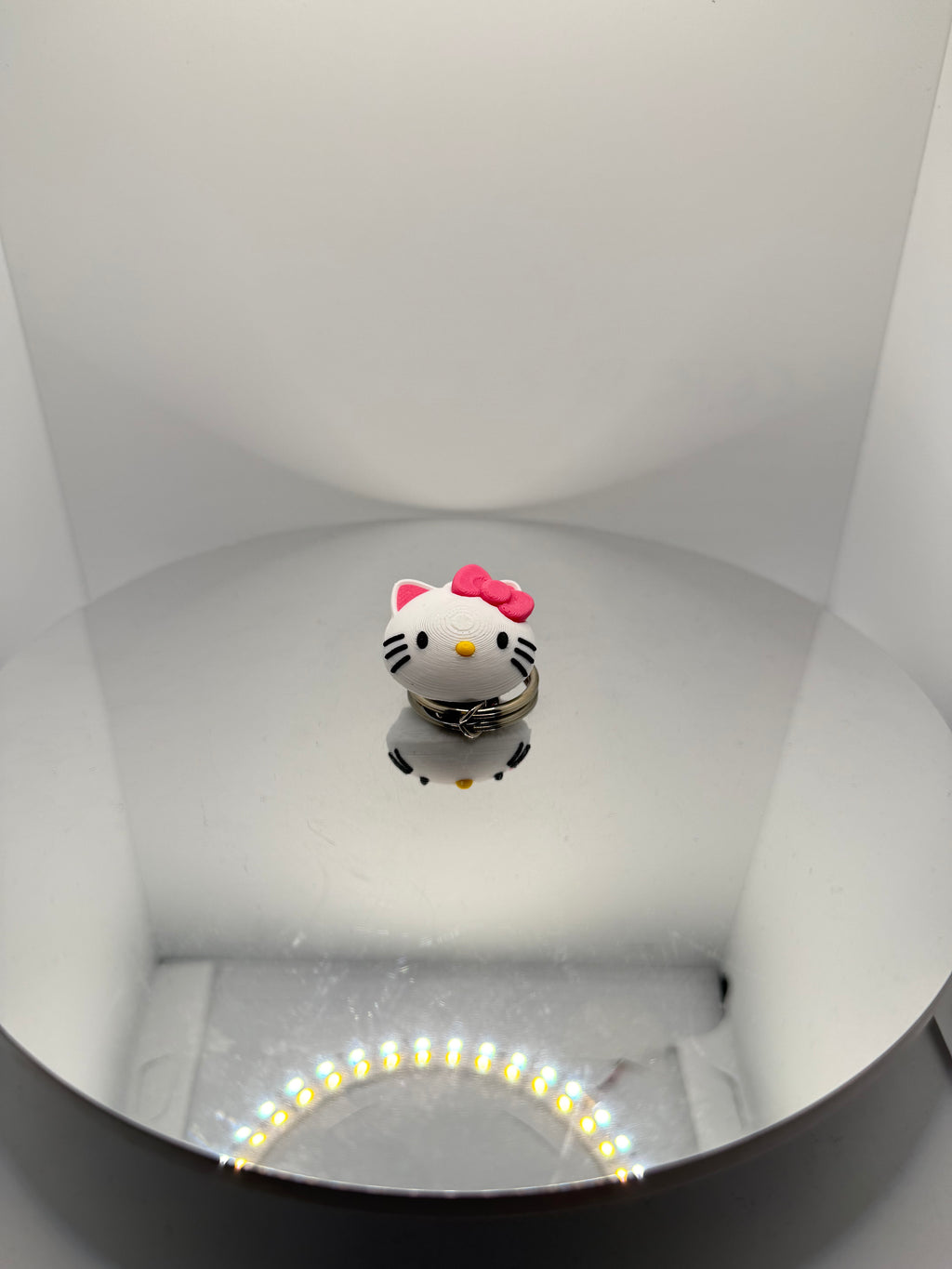 Pembe Kurdeleli Hello Kitty Anahtarlık - Sevimli Çanta ve Cüzdan Süsü