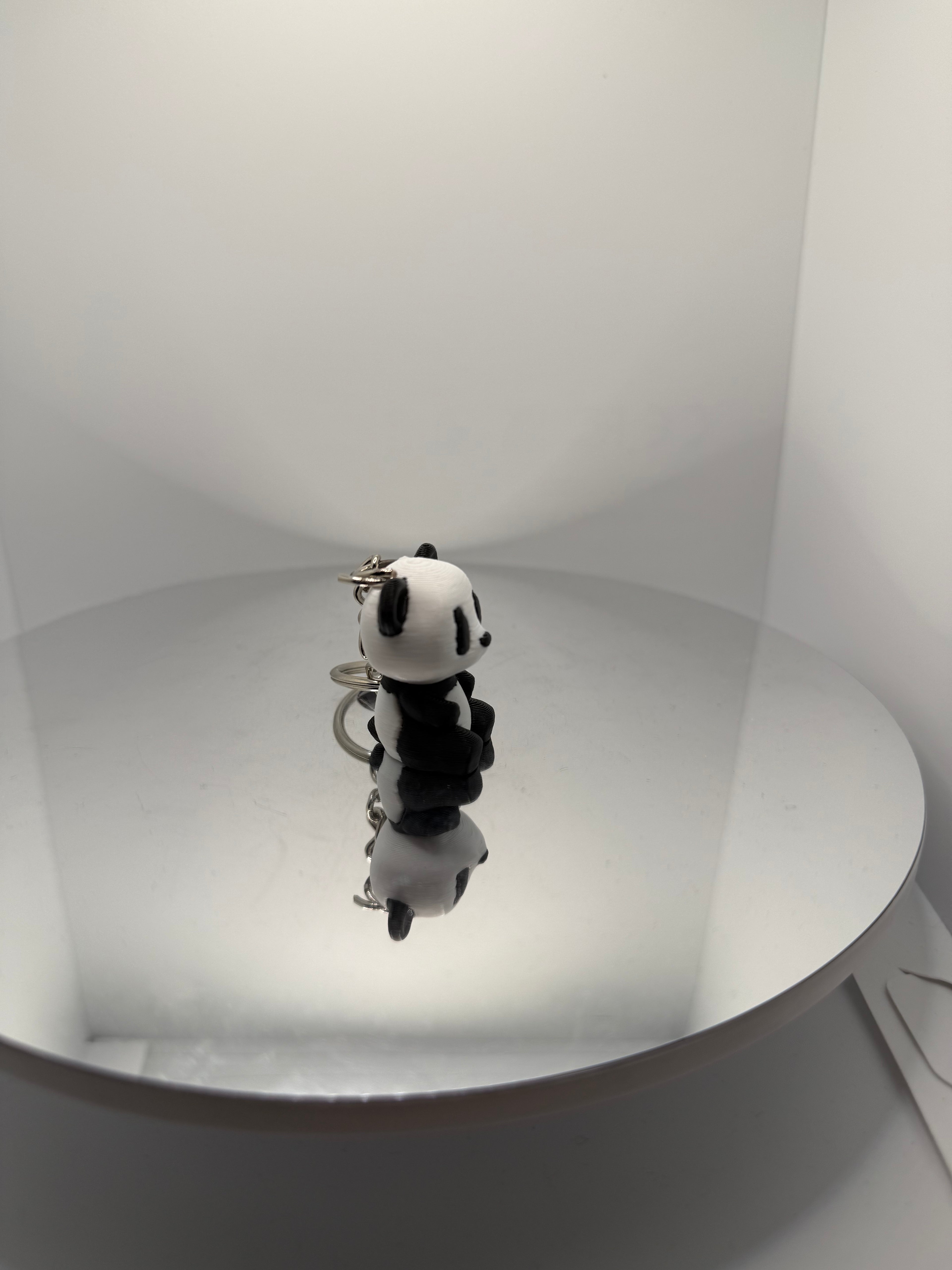 Sevimli Yavru Panda Anahtarlık - Siyah Beyaz Hayvan Figürlü Çanta Süsü