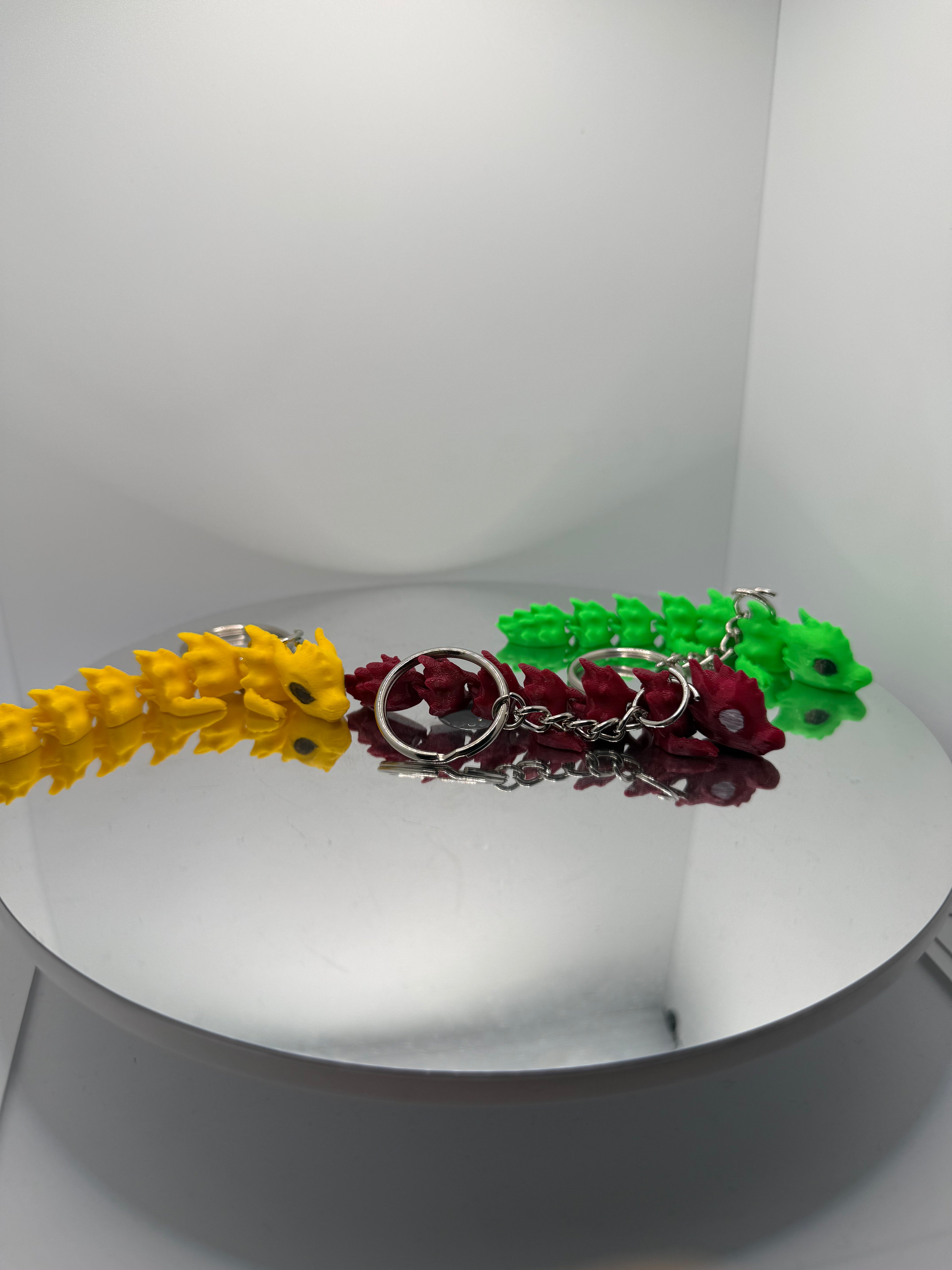 Eklemli Hareketli Ejderha Anahtarlık - Eğlenceli Çanta Süsü ve Stres Oyuncak