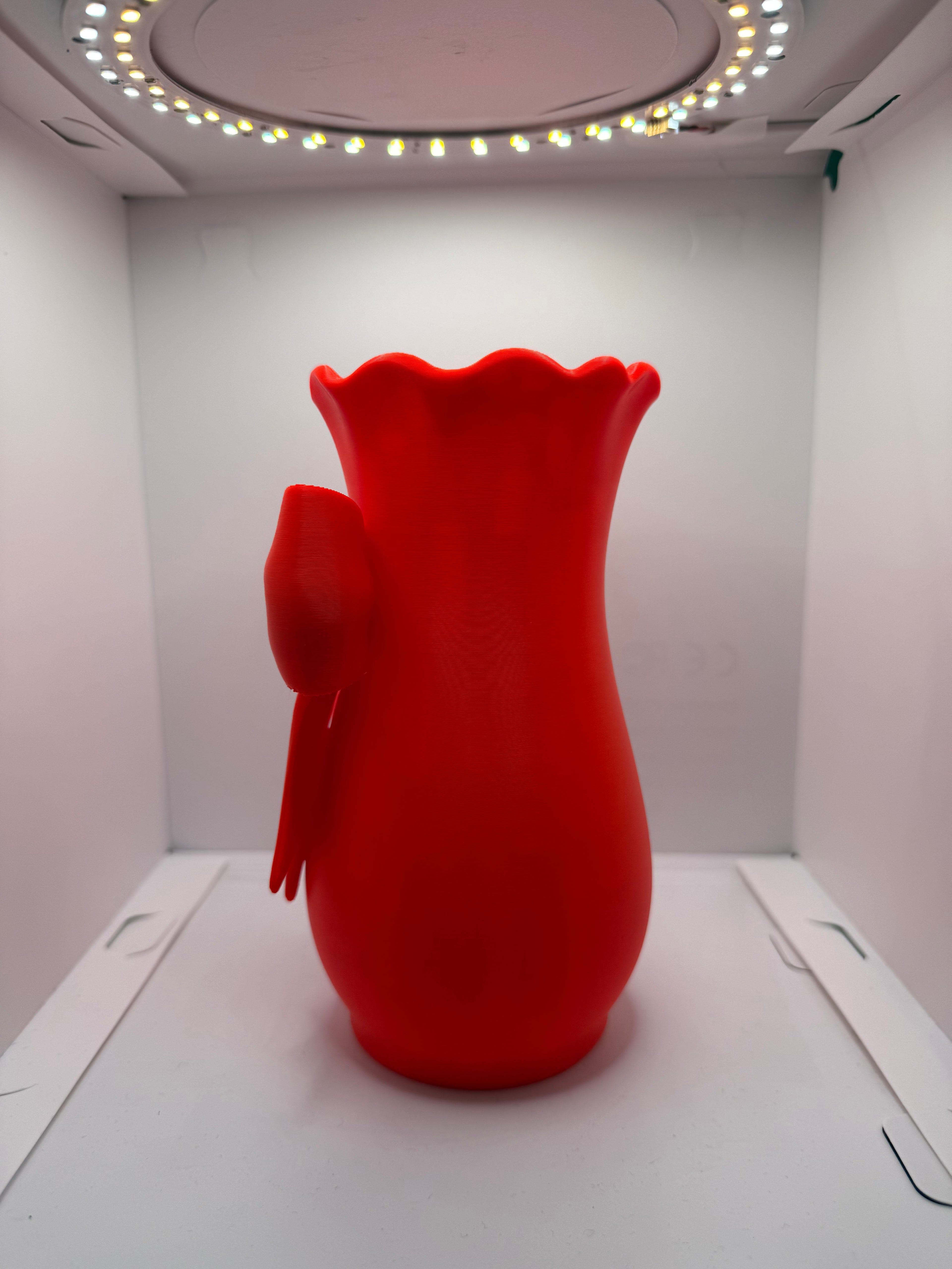 Kurdeleli Vazo - Fiyonklu Şık Masaüstü Ev Dekorasyonu