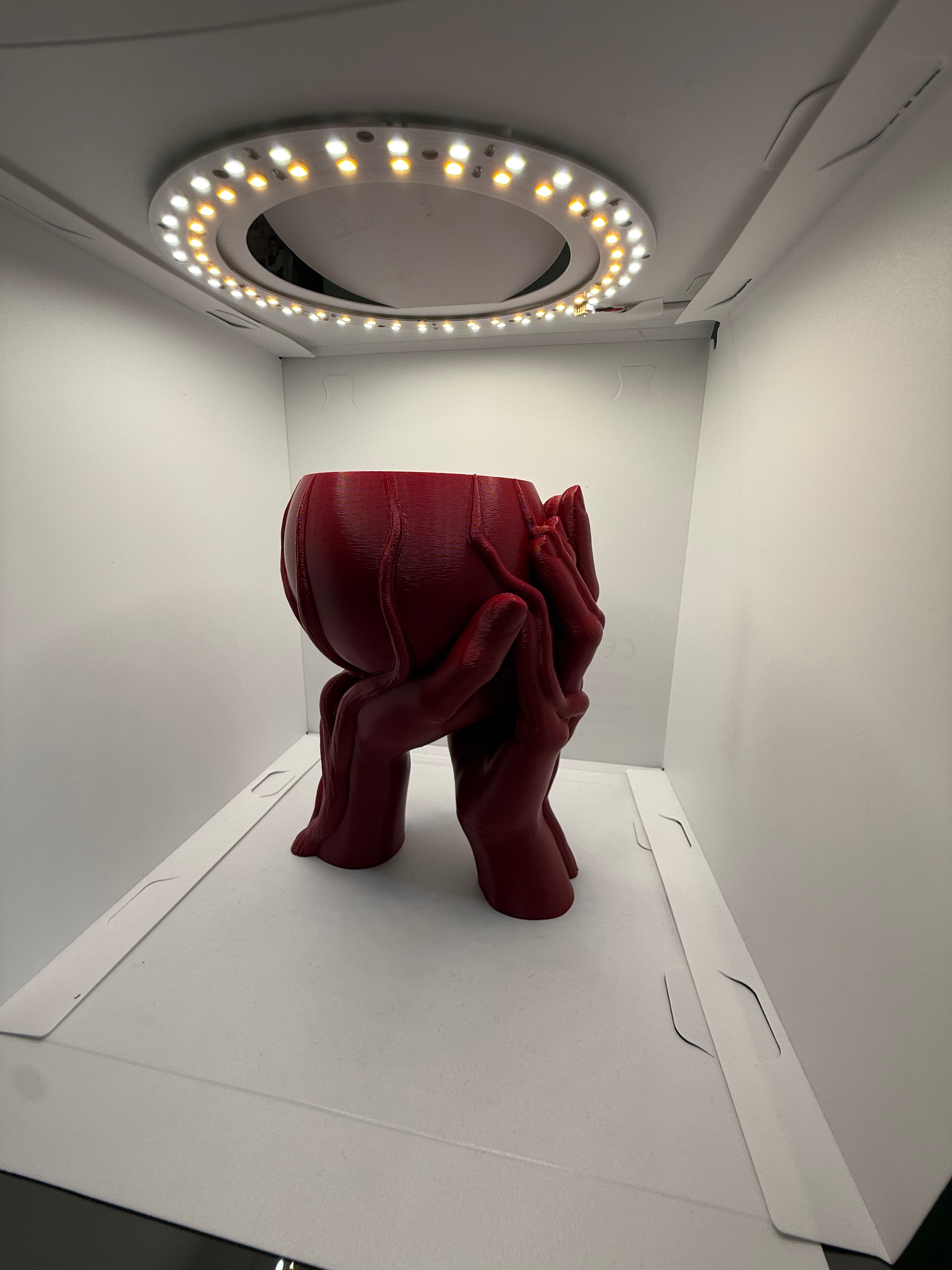 Dekoratif El Figürlü Saksı ve Kase - Sanatsal